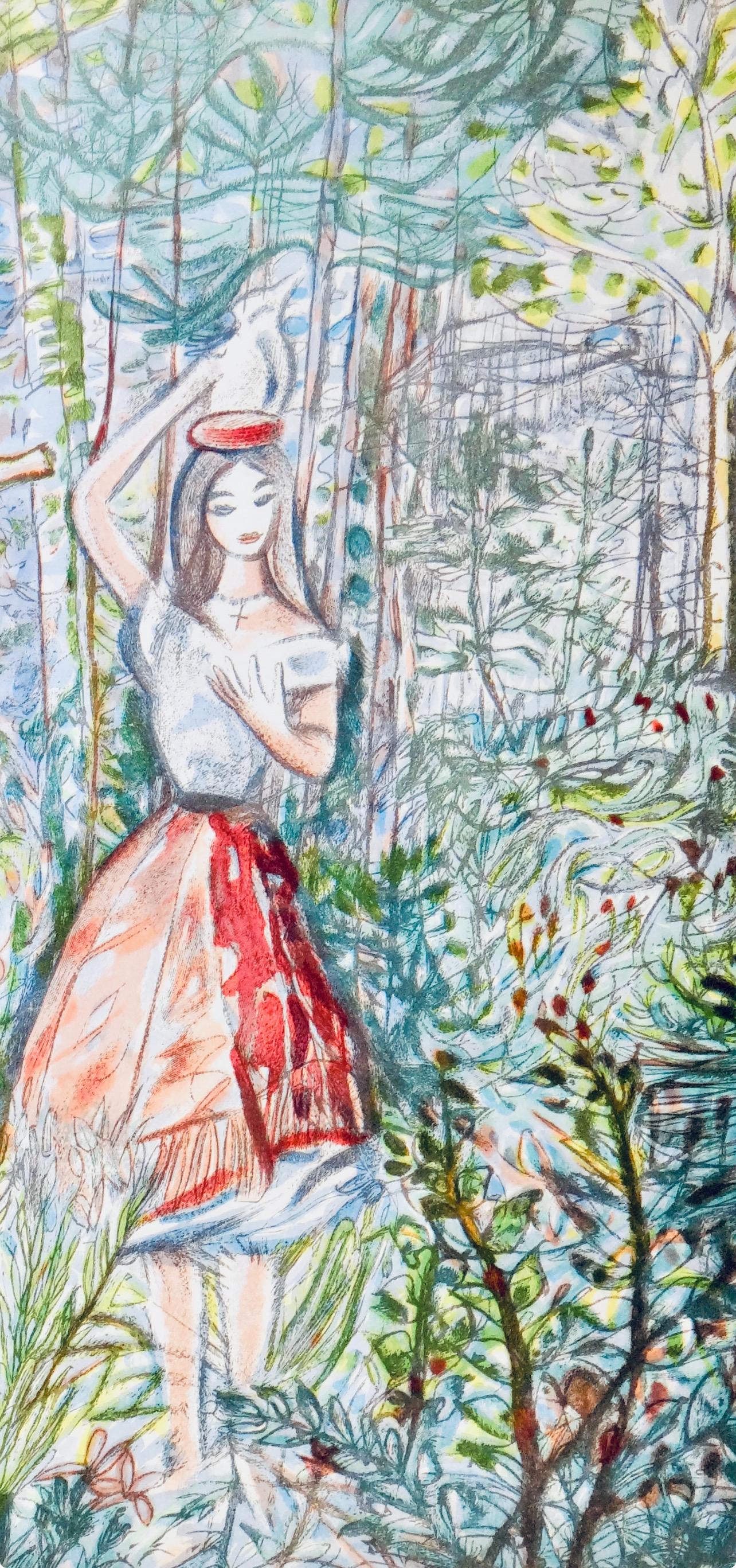 La laitière, Vingt fables de La fontaine, Louis Touchagues im Angebot 4