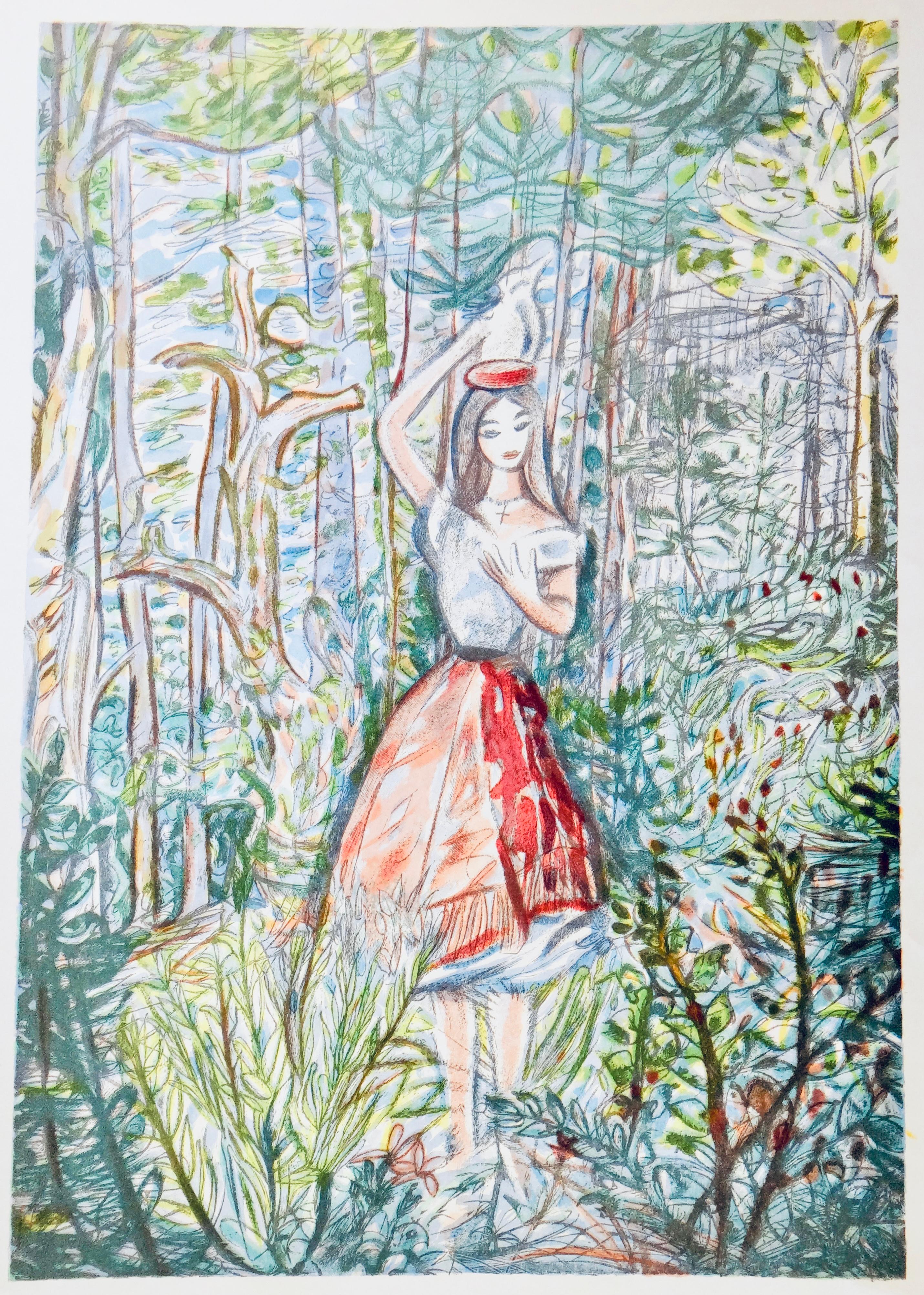 La laitière, Vingt fables de La fontaine, Louis Touchagues im Angebot 5