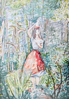 La laitière, Vingt fables de La Fontaine, Louis Touchagues