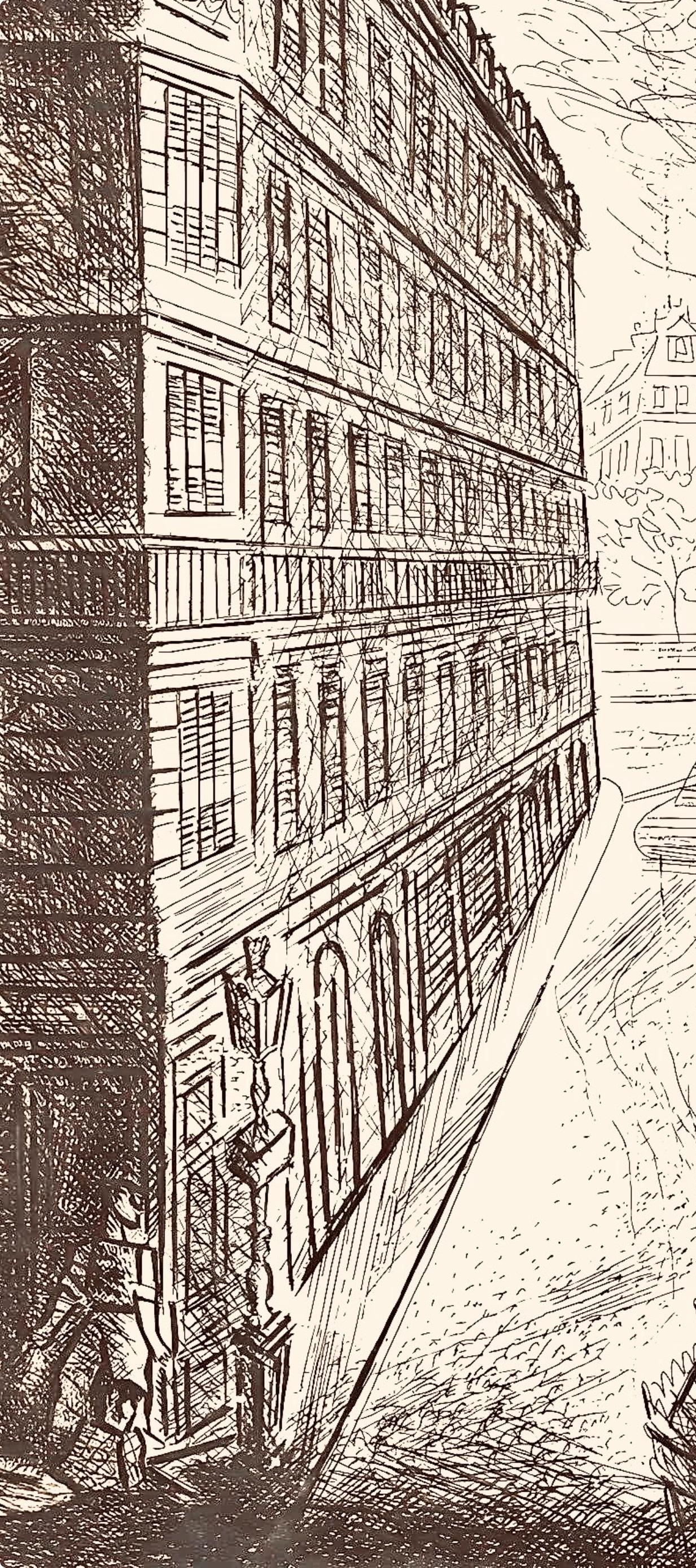 Touchagues, Jours de gloire, Histoire de la libération de Paris (nach) – Print von Louis Touchagues