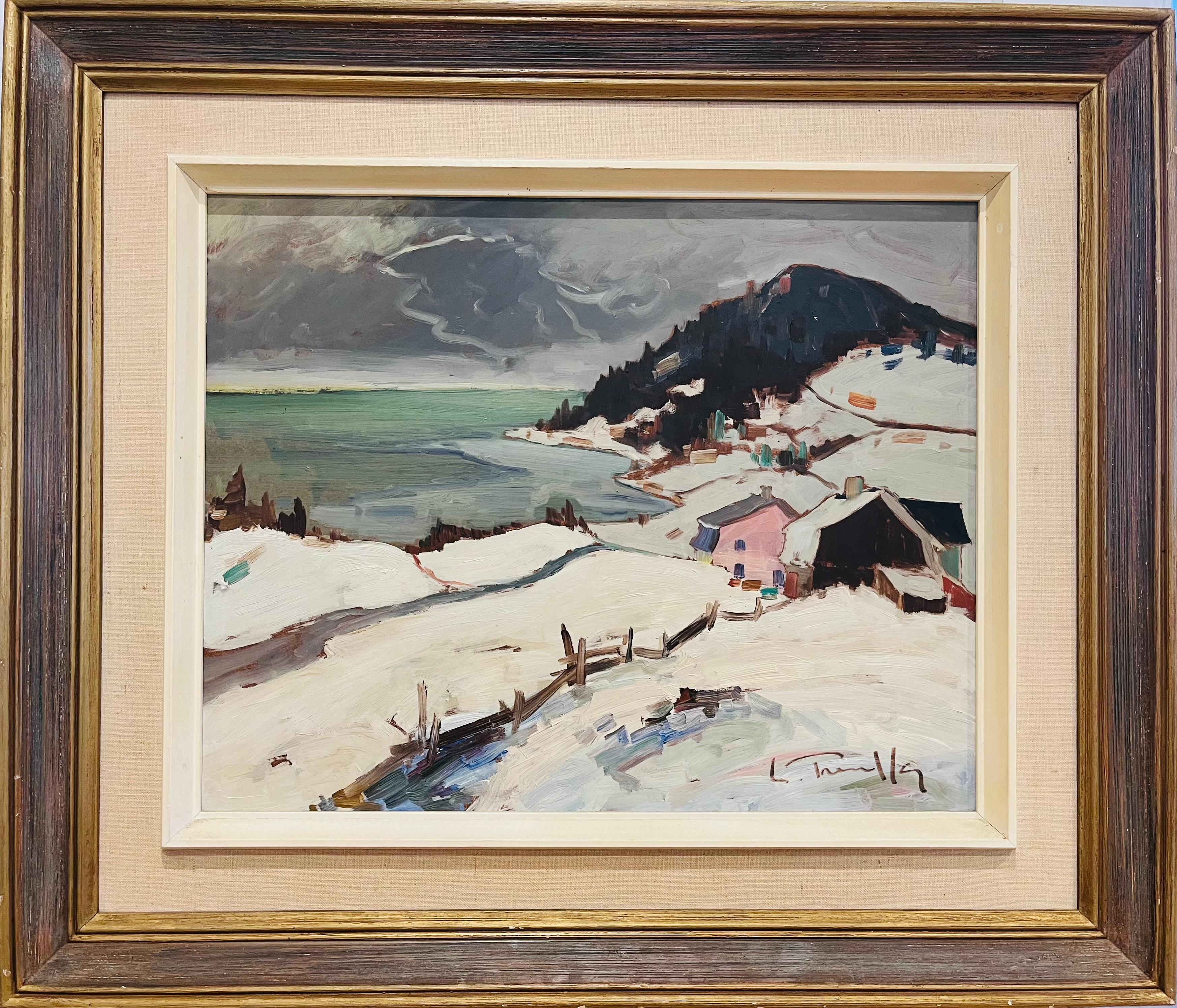 Landschaft in Quebec – Painting von Louis Tremblay