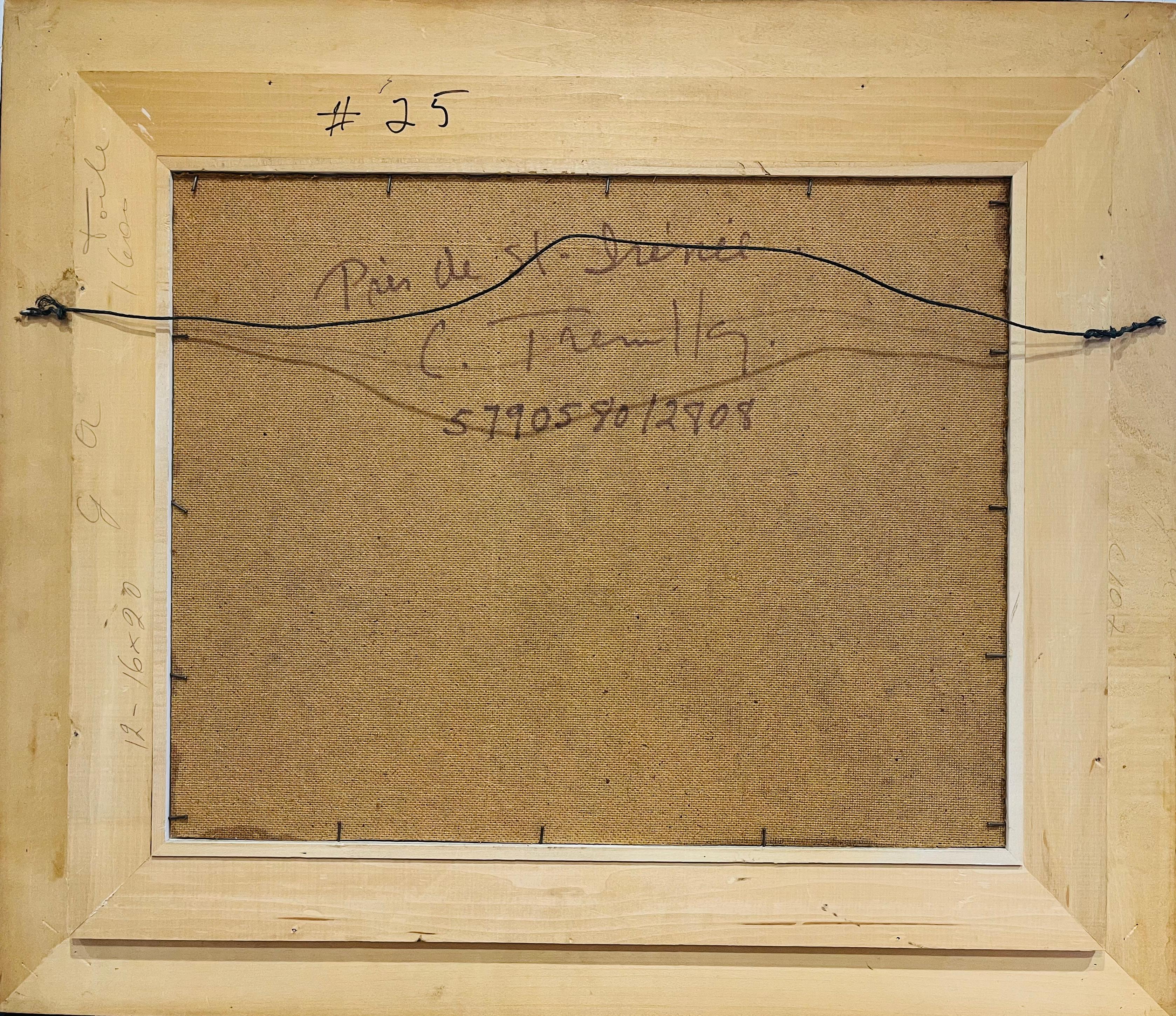 Landschaft in Quebec (Grau), Landscape Painting, von Louis Tremblay