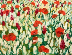 Coquelicots - Fauvist Flowers Landscape Oil Painting by Louis Valtat