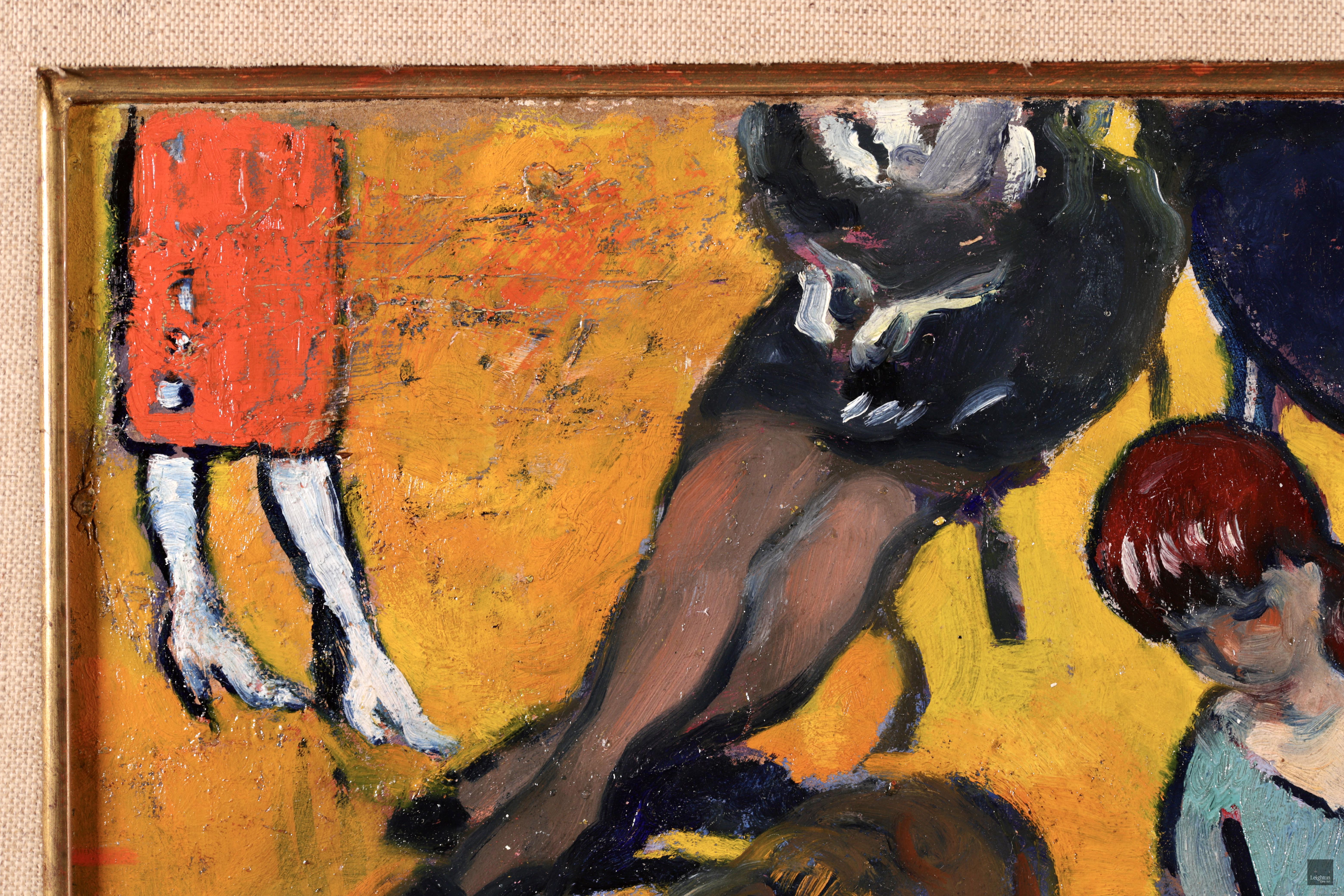 Fillette jouant au bois - Huile figurative fauviste du 20e siècle de Louis Valtat en vente 3
