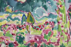 La Roses de Bagatelle - Peinture à l'huile fauviste de Louis Valtat