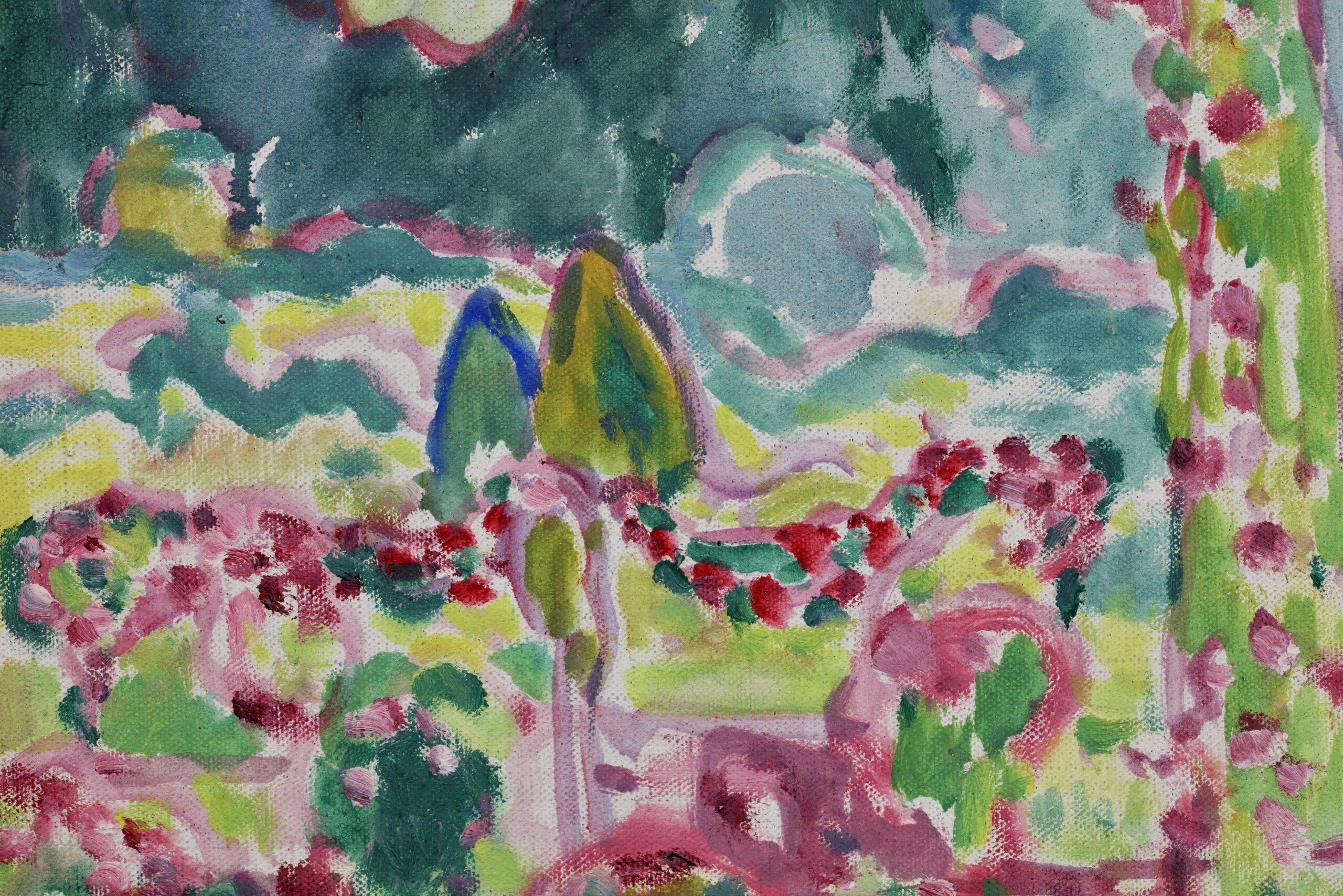 La Roses de Bagatelle - Peinture à l'huile fauviste de Louis Valtat en vente 6