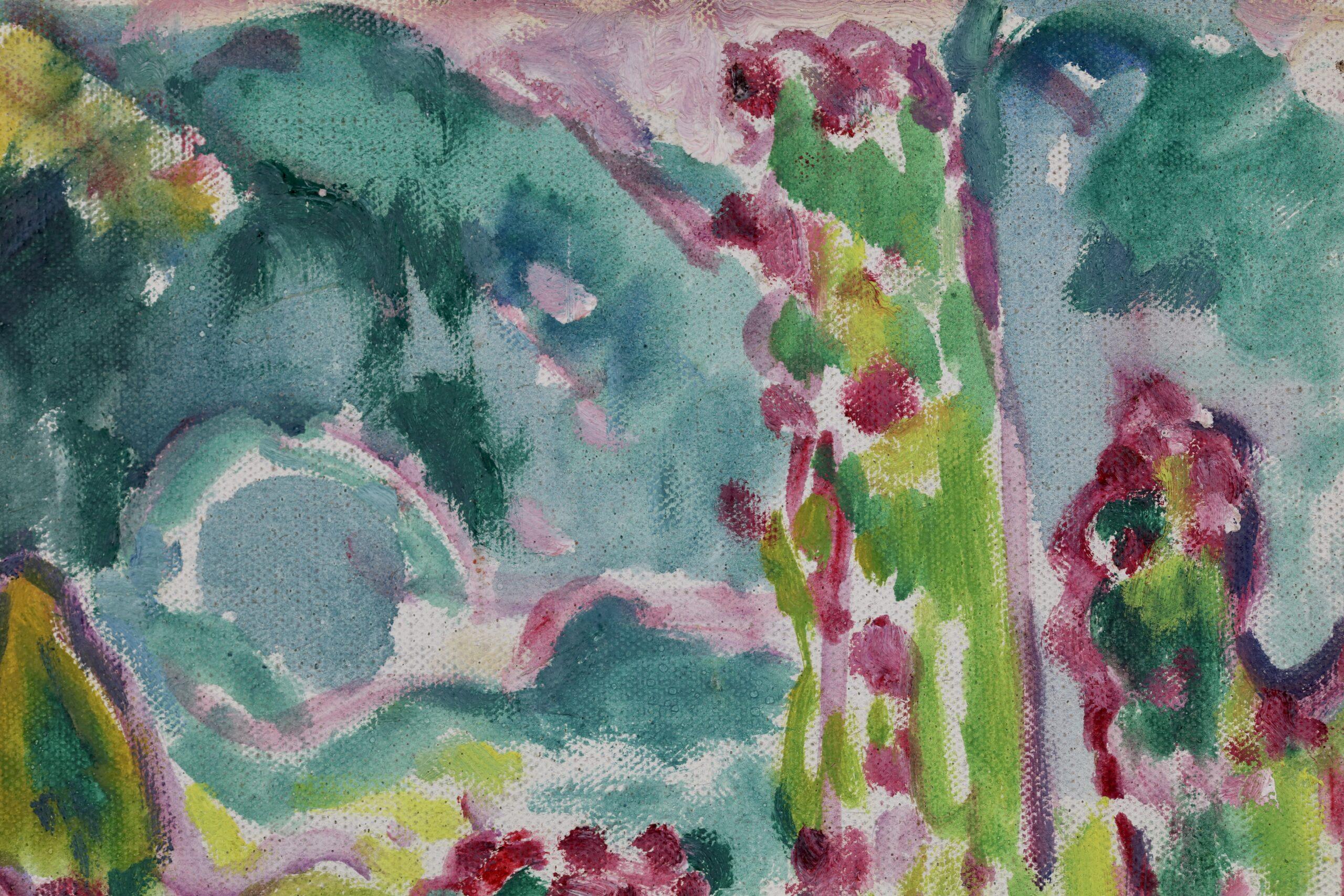 La Roses de Bagatelle - Peinture à l'huile fauviste de Louis Valtat en vente 7