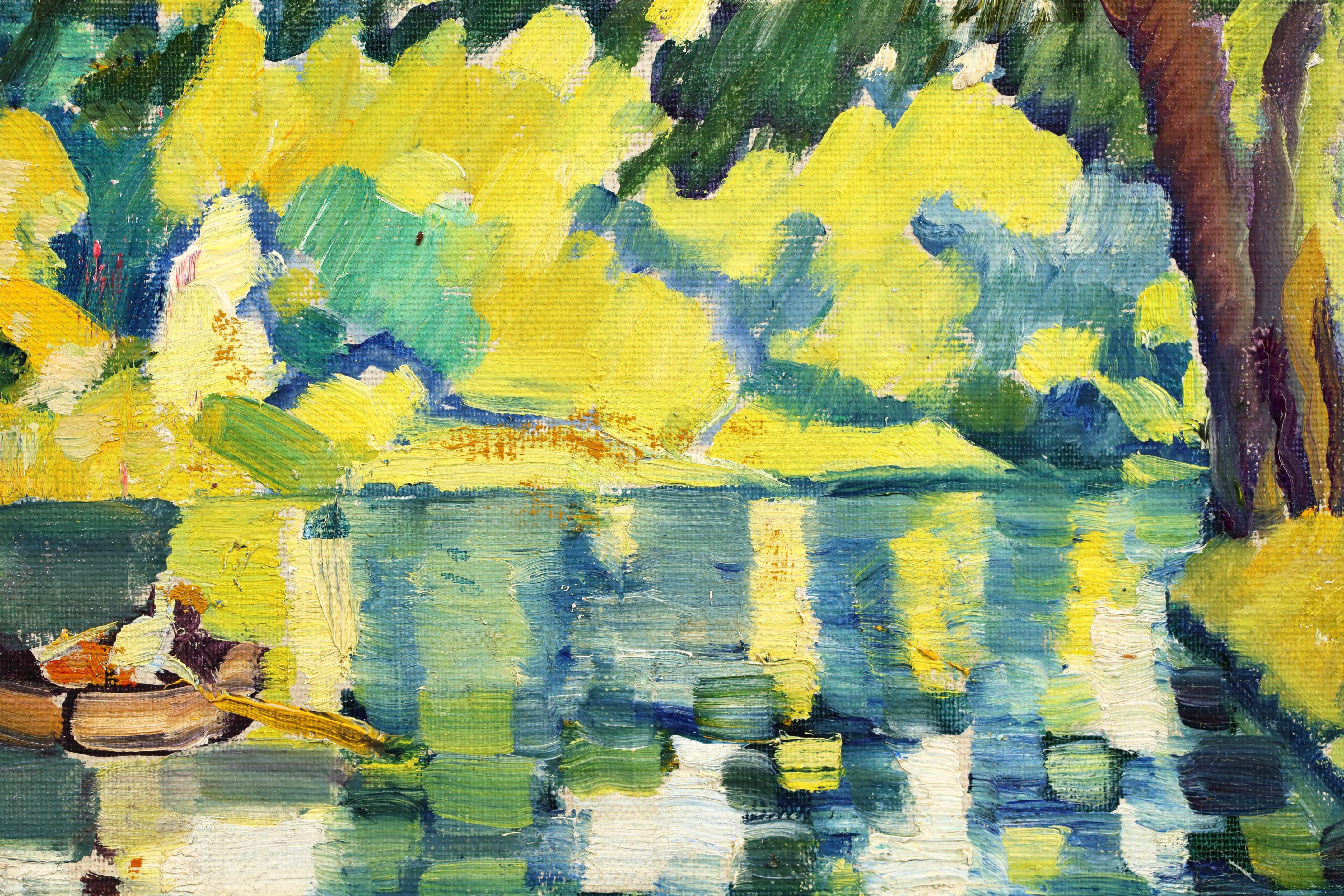 Laque du Bois de Boulogne - Peinture à l'huile fauviste de Louis Valtat en vente 5