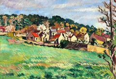 Le village de Choisel - Paesaggio Fauvista dipinto a olio da Louis Valtat