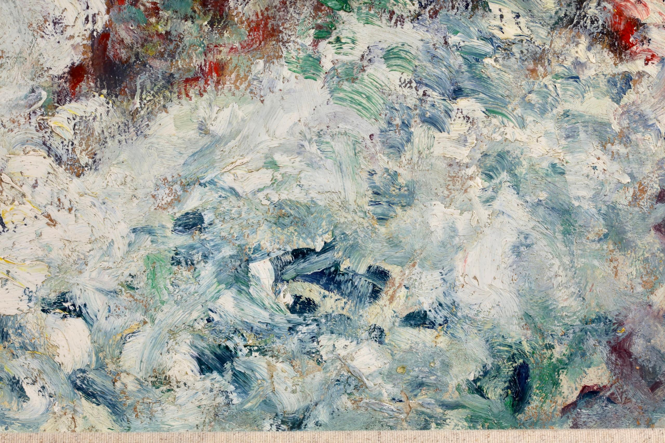 Les Vagues a Agay - Peinture à l'huile fauviste de Louis Valtat en vente 3