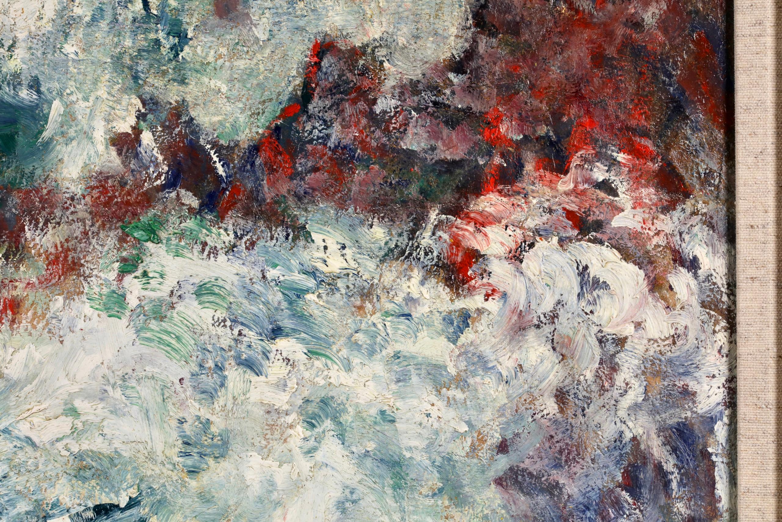 Les Vagues a Agay - Peinture à l'huile fauviste de Louis Valtat en vente 6