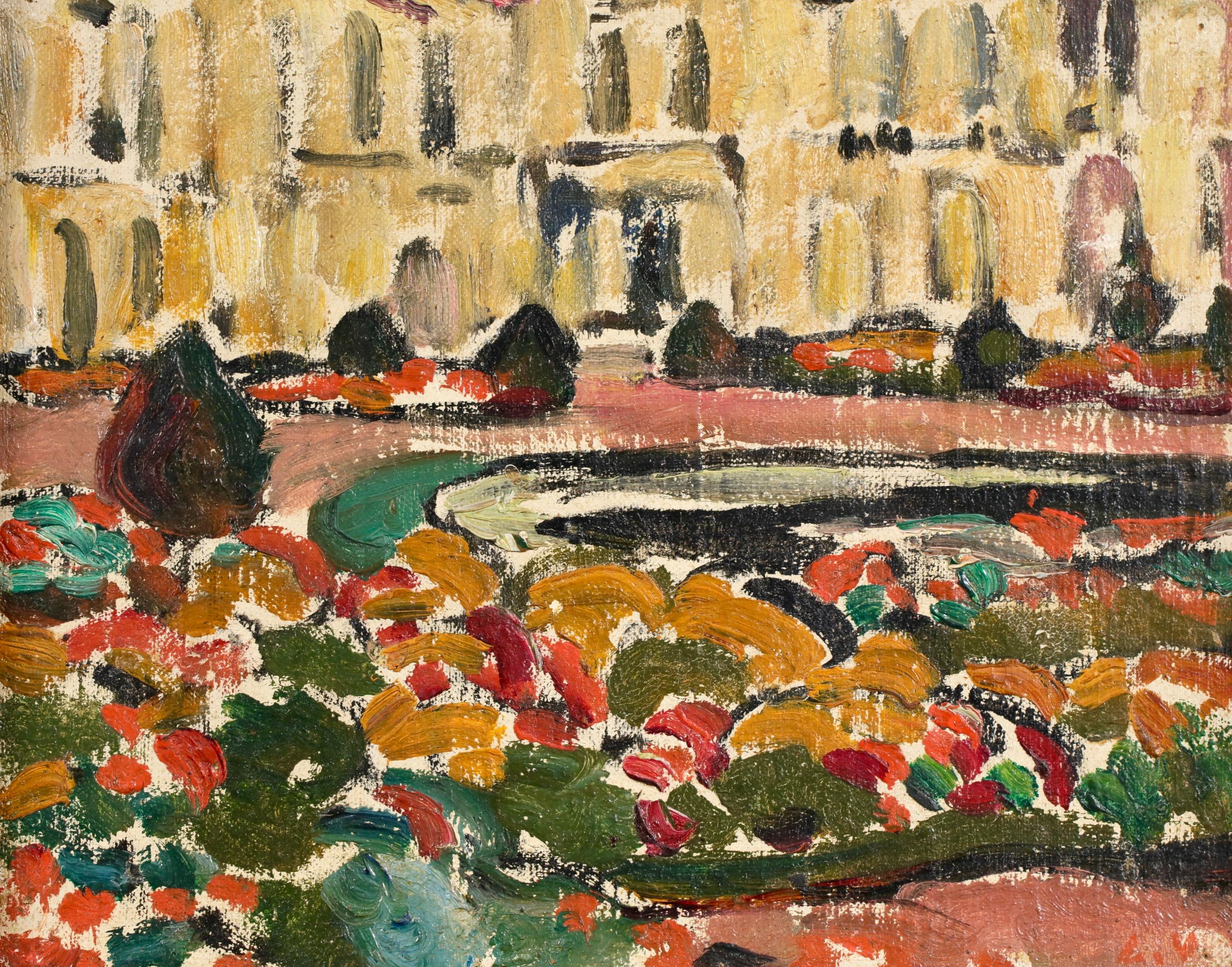 L'Orangerie de Versailles - Fauvist Landscape Oil Painting by Louis Valtat For Sale 1