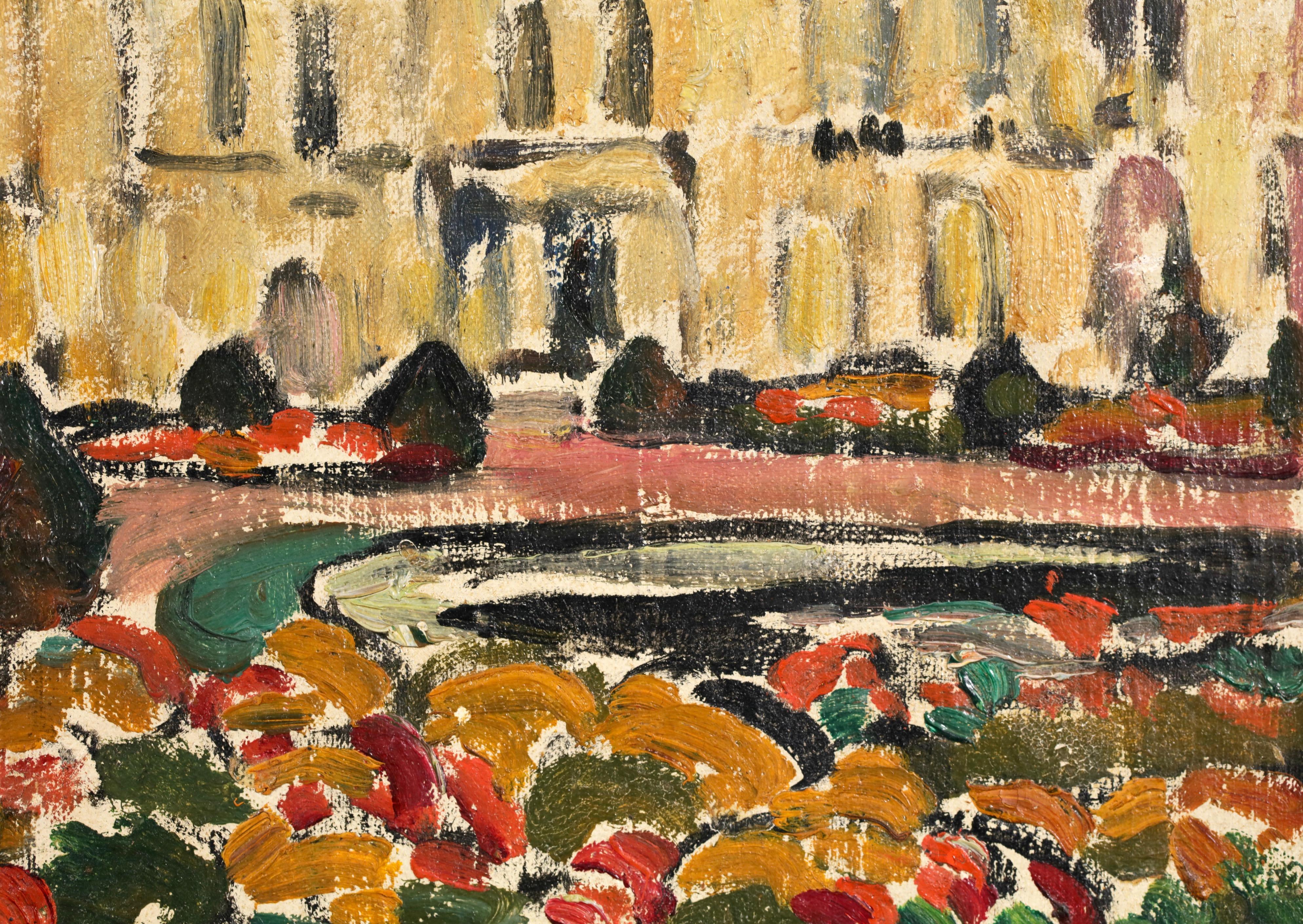 L'Orangerie de Versailles - Fauvist Landscape Oil Painting by Louis Valtat For Sale 6
