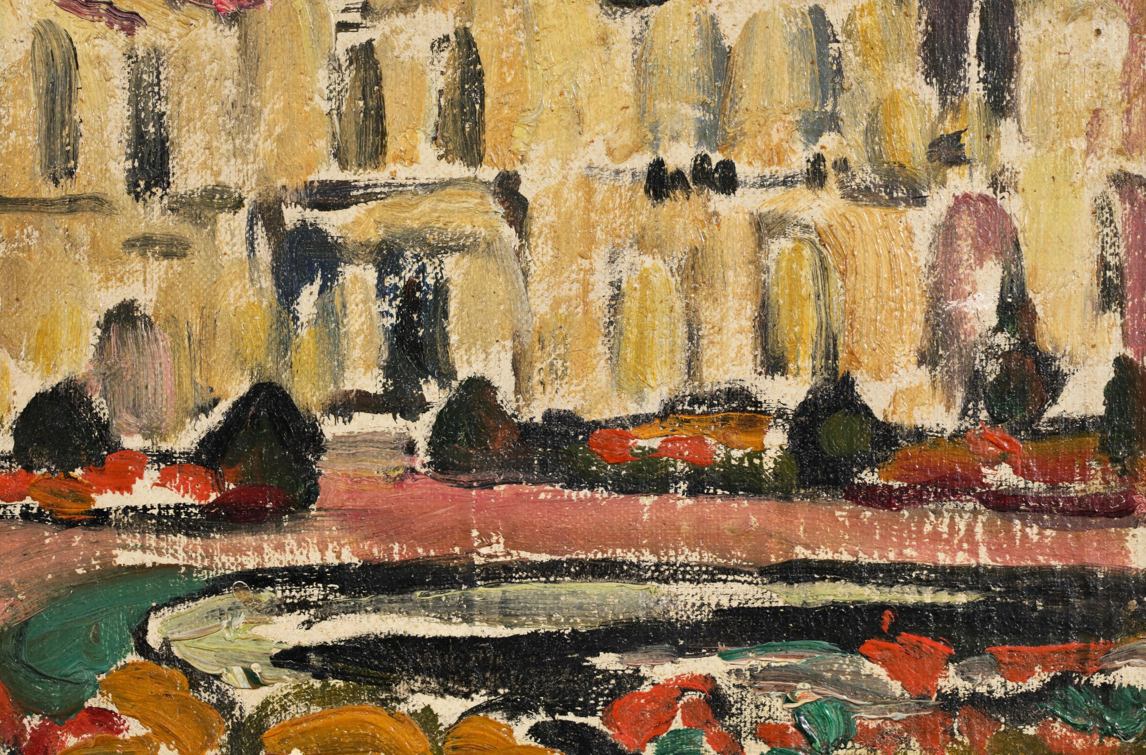 L'Orangerie de Versailles - Fauvist Landscape Oil Painting by Louis Valtat For Sale 7