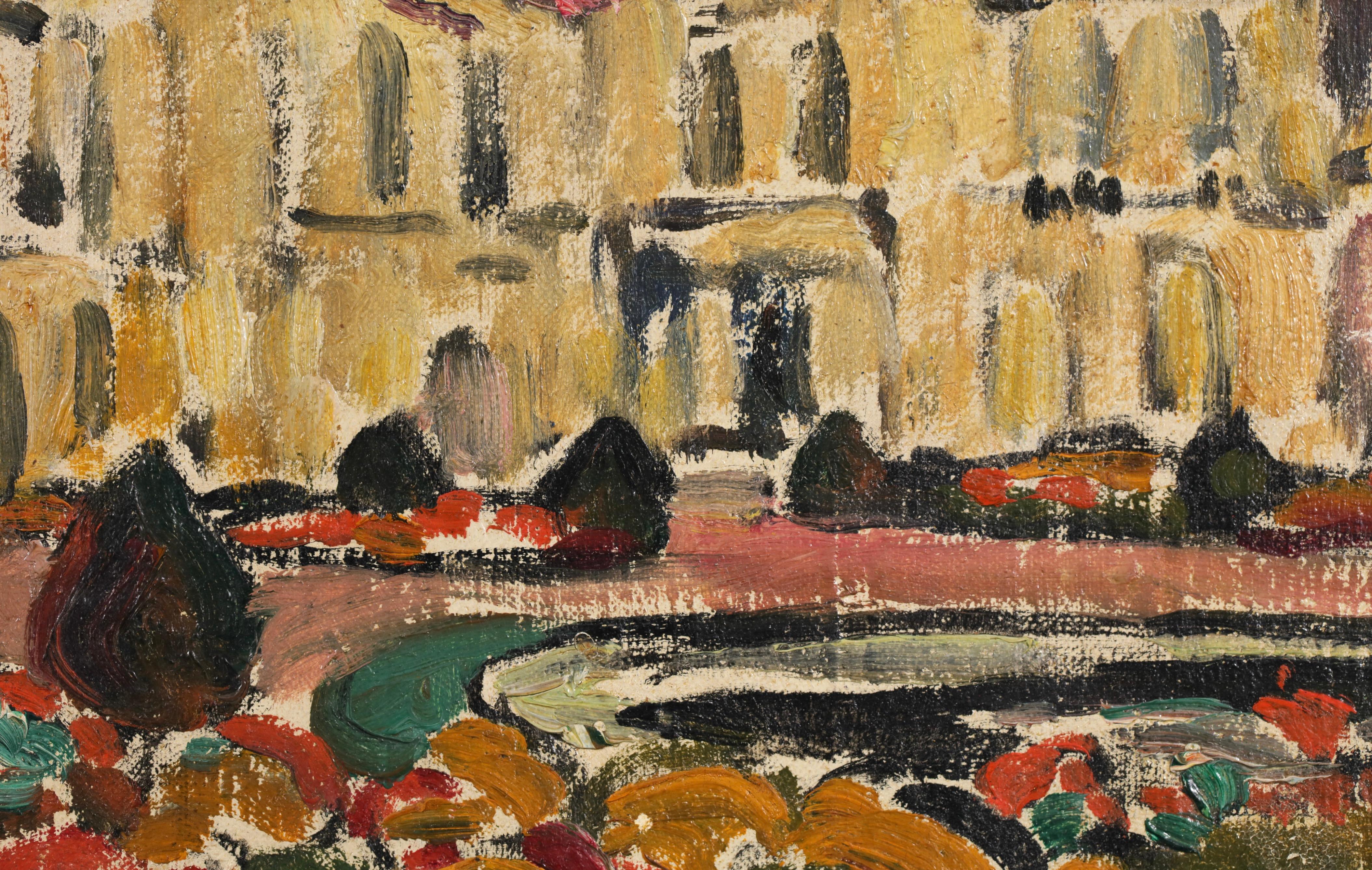 L'Orangerie de Versailles - Fauvist Landscape Oil Painting by Louis Valtat For Sale 8