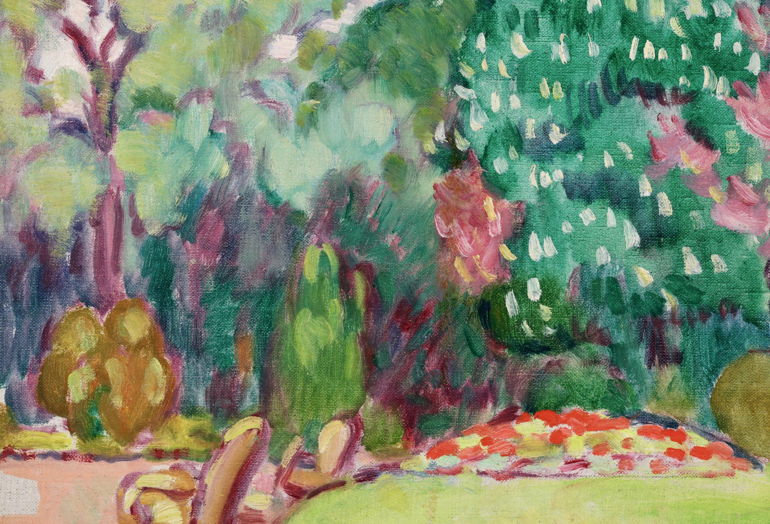 Parc Bagatelle - Fauvist Landscape Oil Painting by Louis Valtat For Sale 8