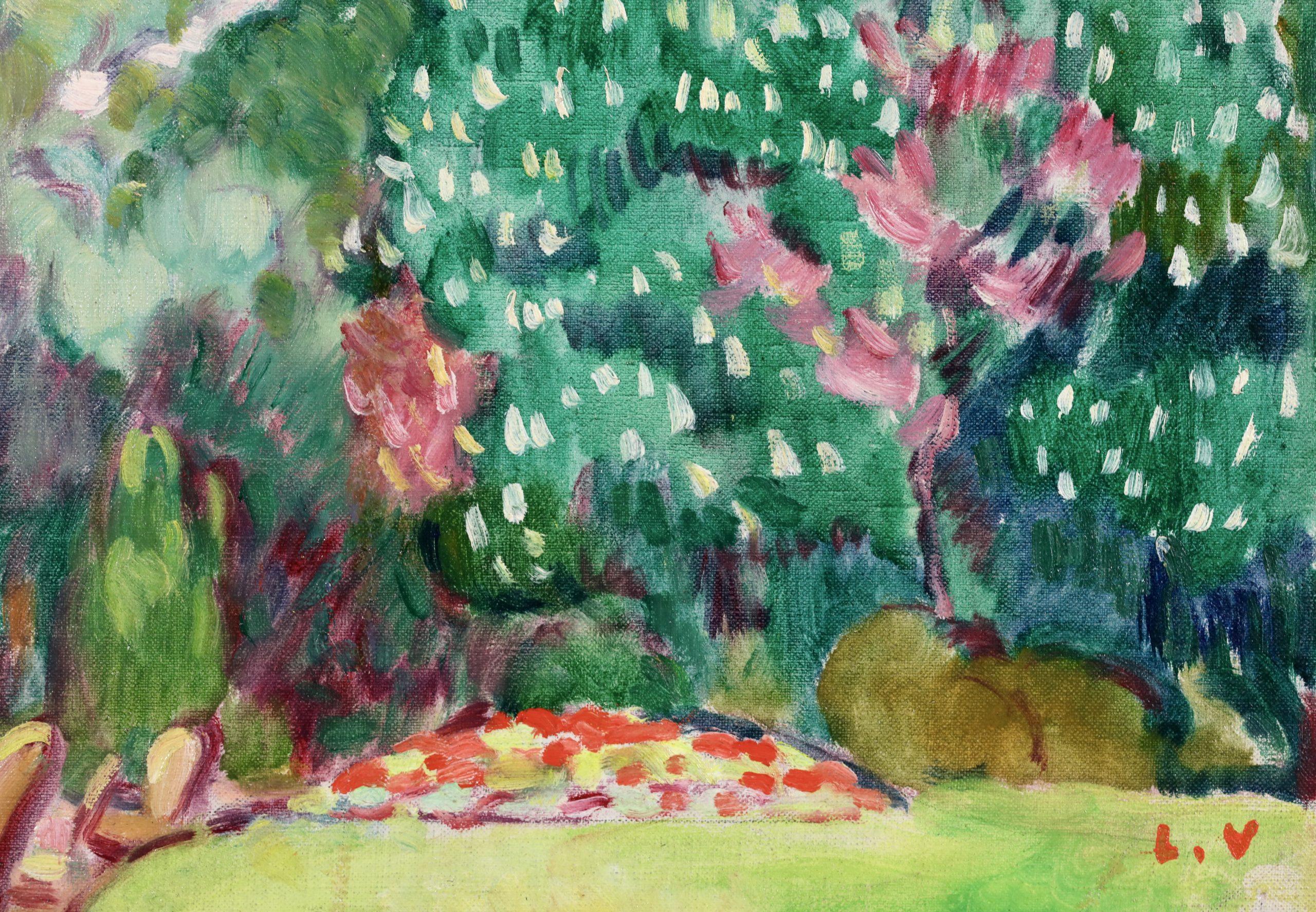 Parc Bagatelle - Fauvist Landscape Oil Painting by Louis Valtat For Sale 3
