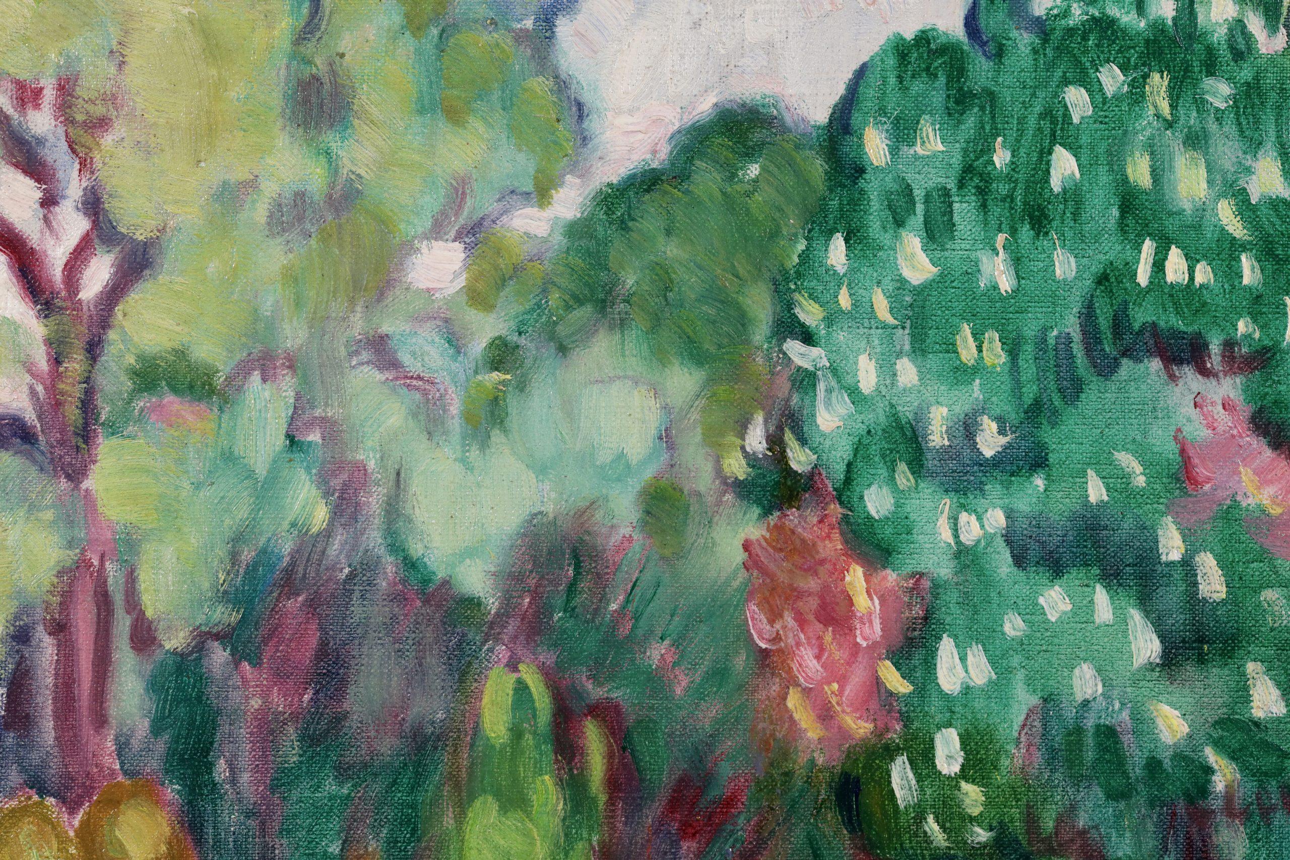 Parc Bagatelle - Fauvist Landscape Oil Painting by Louis Valtat For Sale 5
