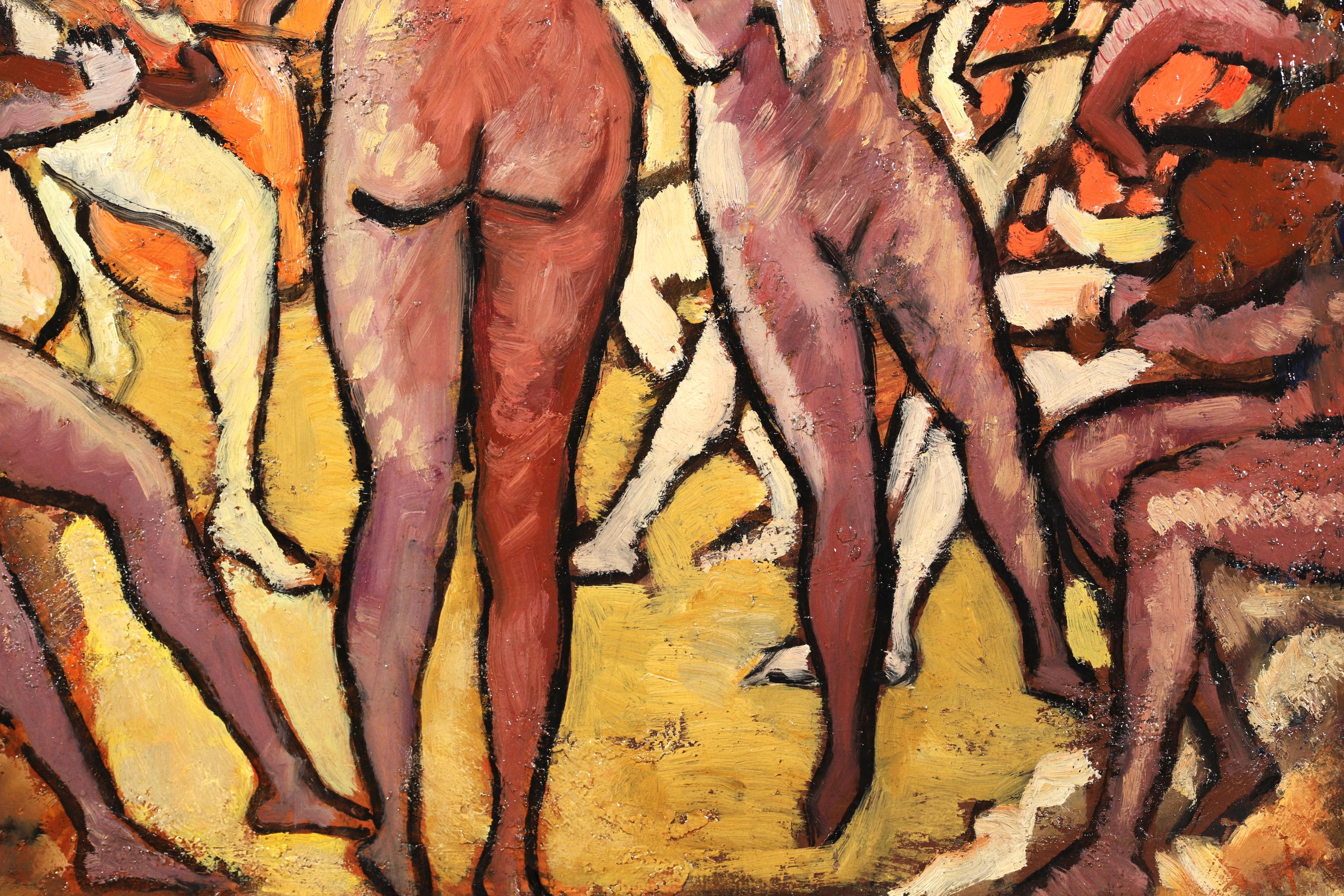 The Orchestra - Fauvist Figurative Nude Oil Painting by Louis Valtat For Sale 4