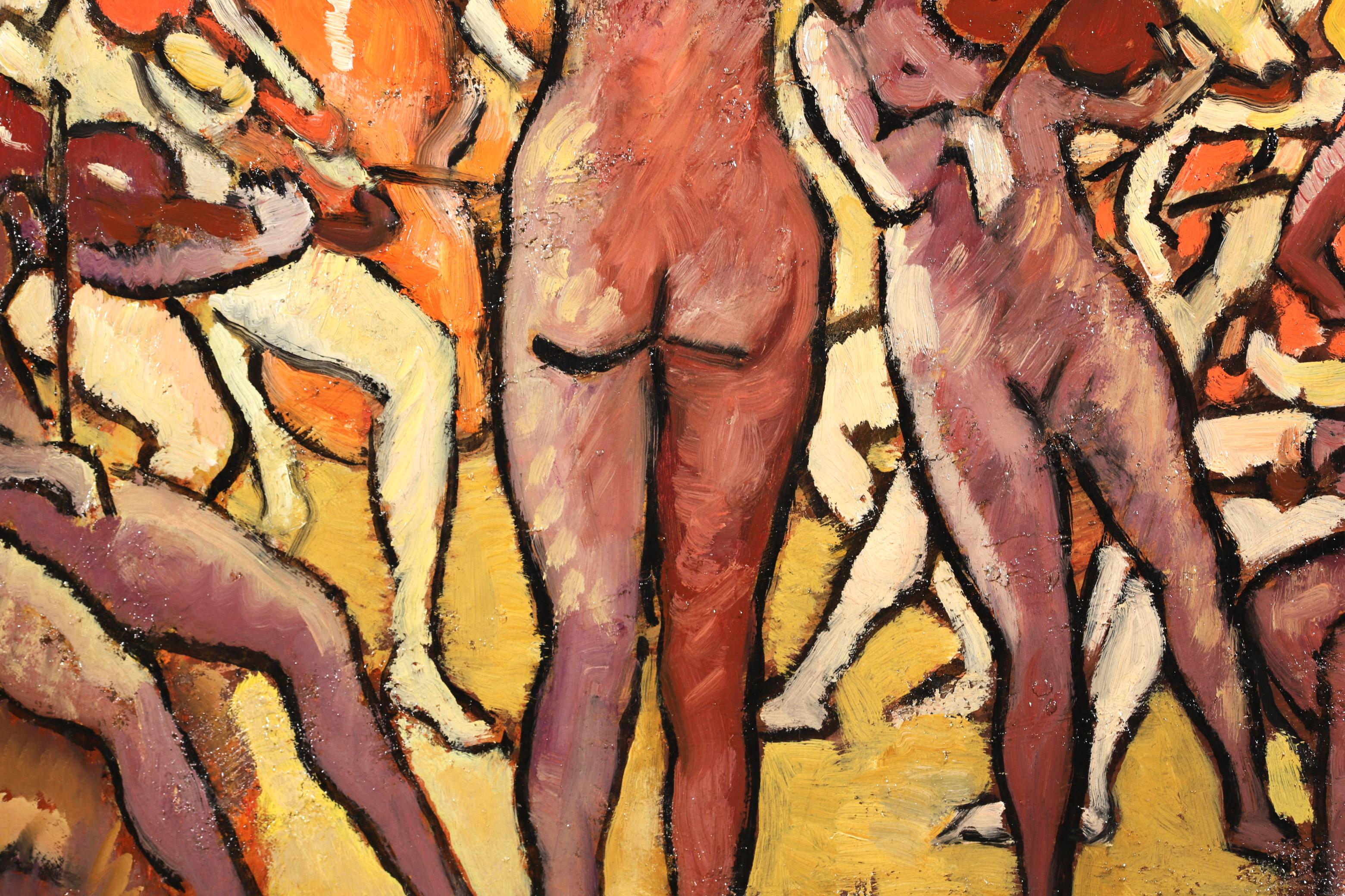 The Orchestra - Fauvist Figurative Nude Oil Painting by Louis Valtat For Sale 5