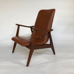 Louis Van Teeffelen 1960s Armchair, Mcm, Webe
