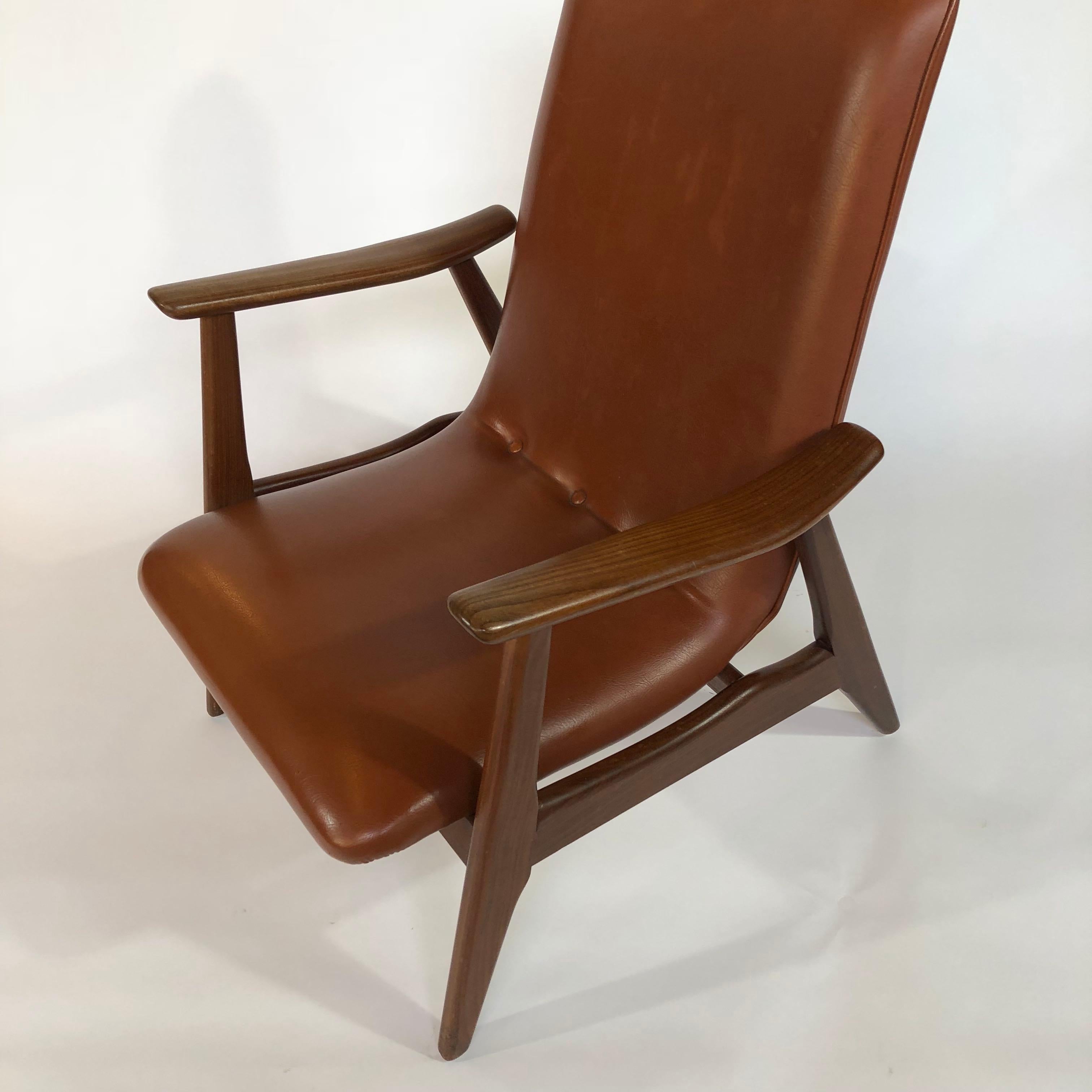 Dutch Louis Van Teeffelen 1960s Armchair, Mcm, Webe For Sale
