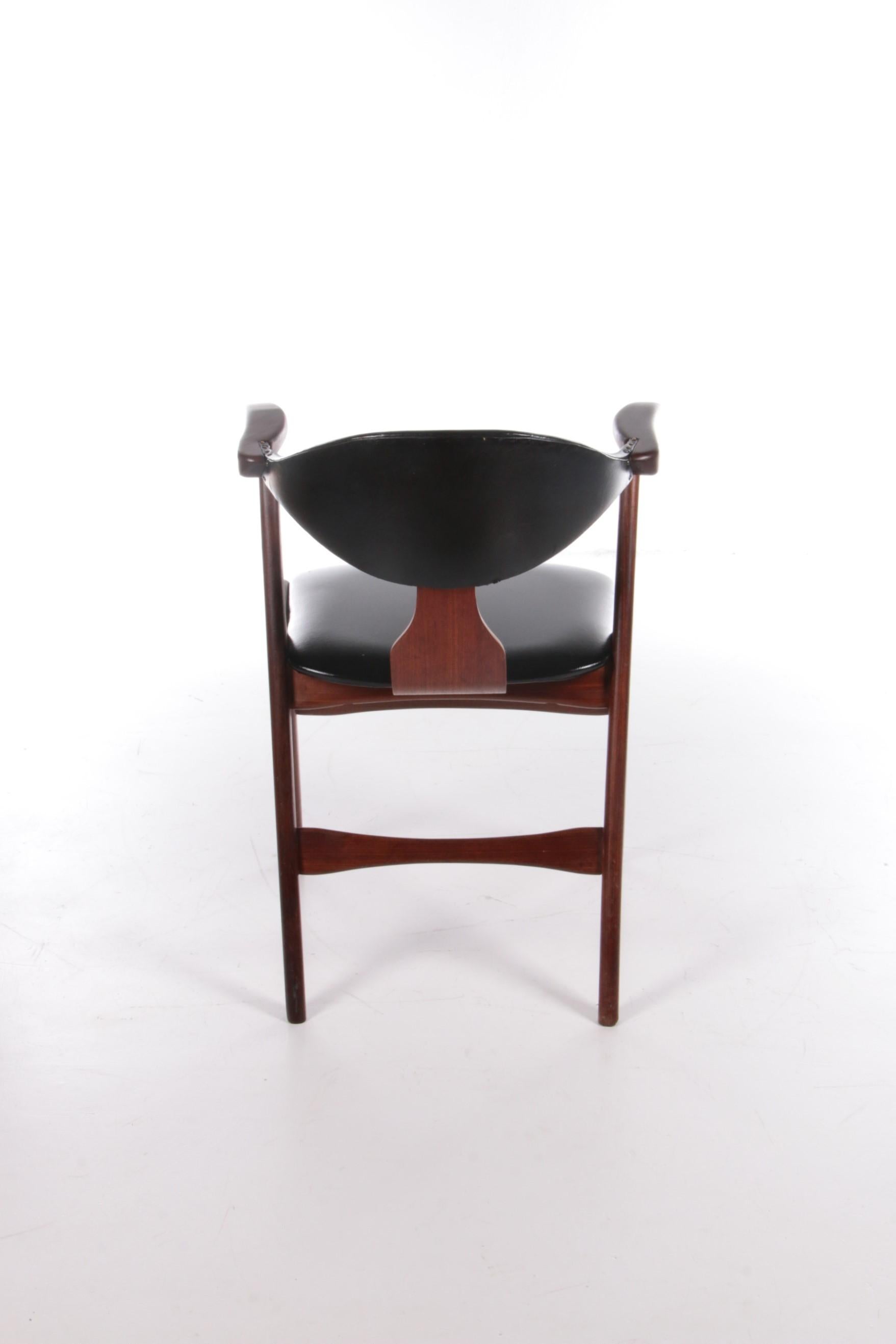 Dutch Louis Van Teeffelen Cow Horn Chair Wébé