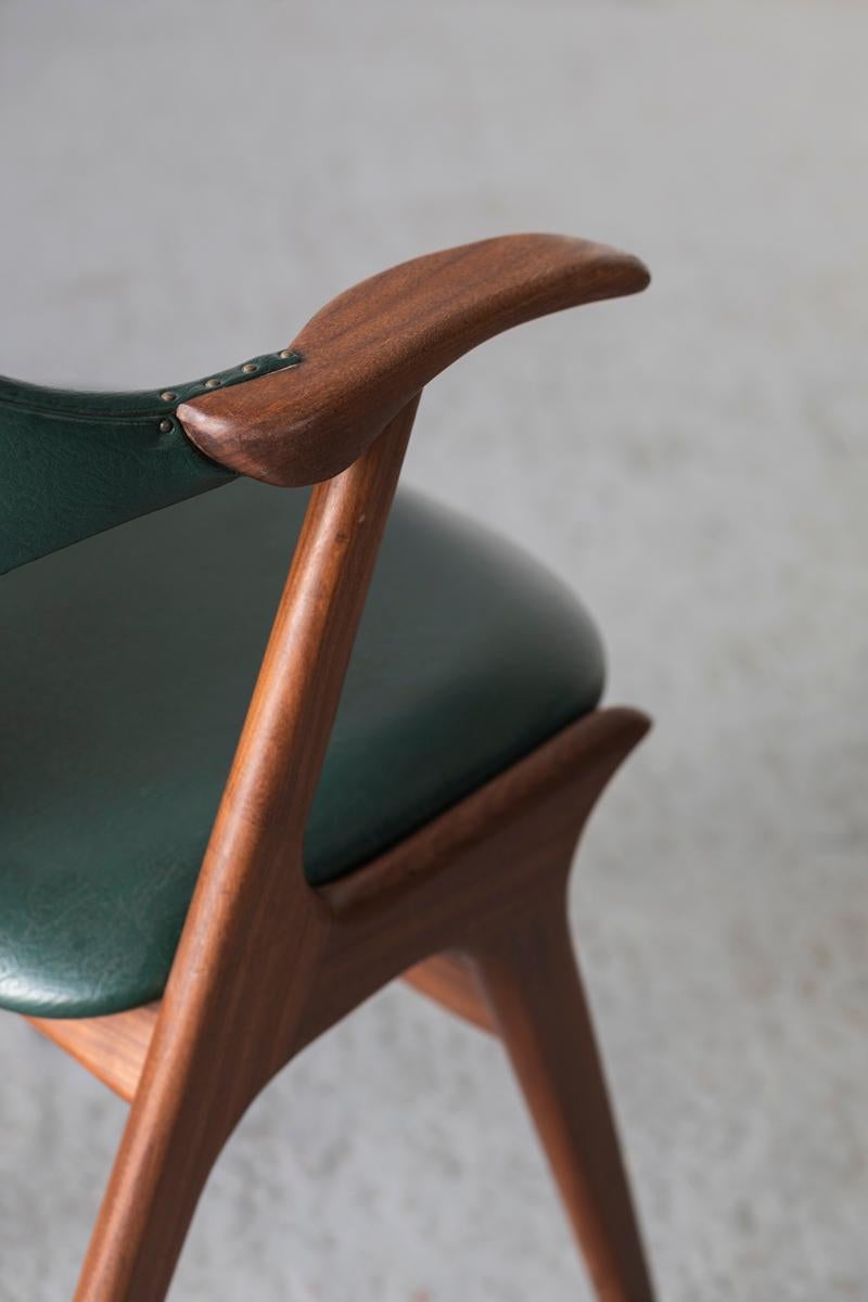 Louis Van Teeffelen for Awa Set of 4 Dining Chairs, Dutch Design, 1950s 5