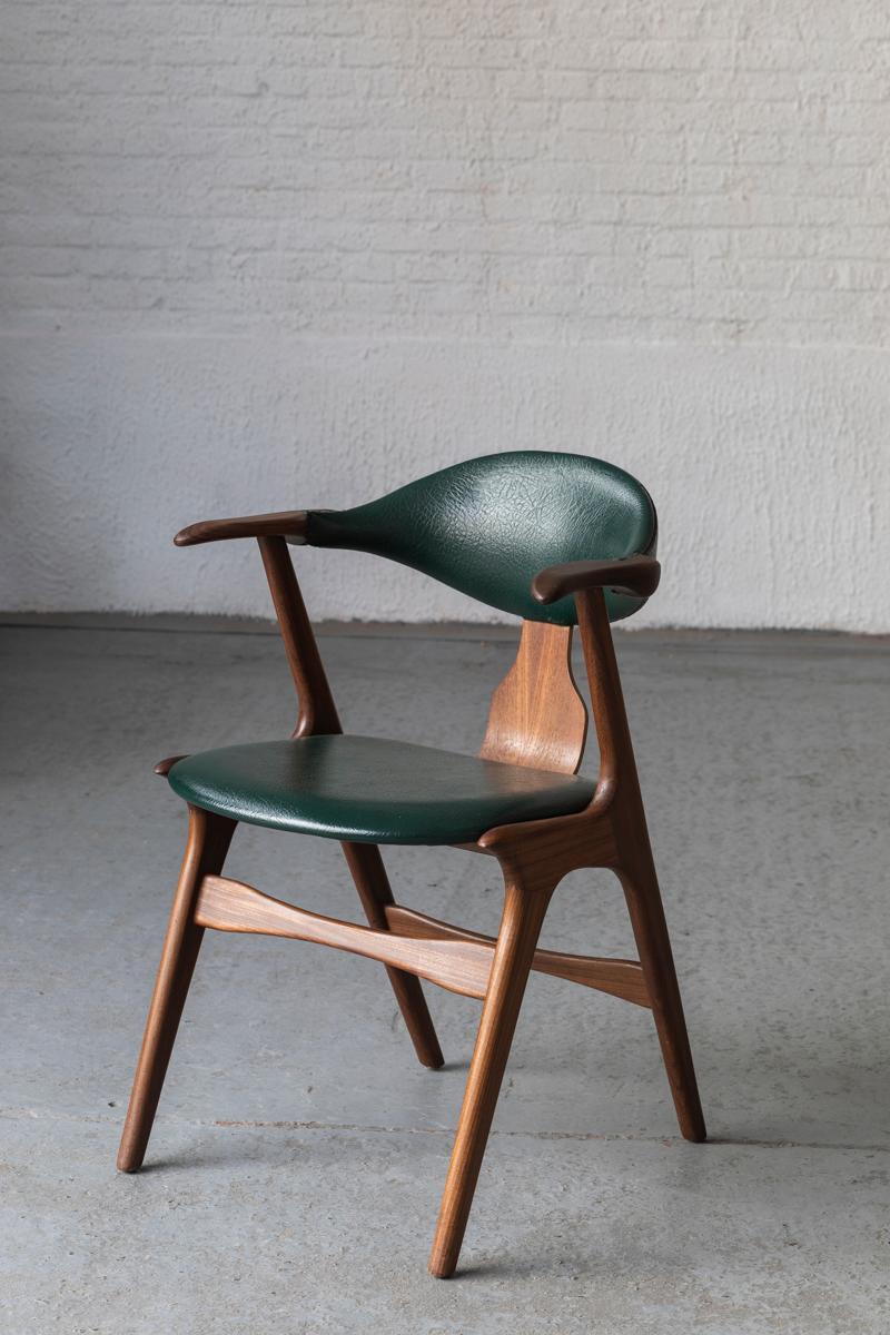 Mid-20th Century Louis Van Teeffelen for Awa Set of 4 Dining Chairs, Dutch Design, 1950s
