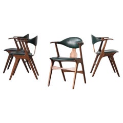 Louis Van Teeffelen for Awa Set of 4 Dining Chairs, Dutch Design, 1950s