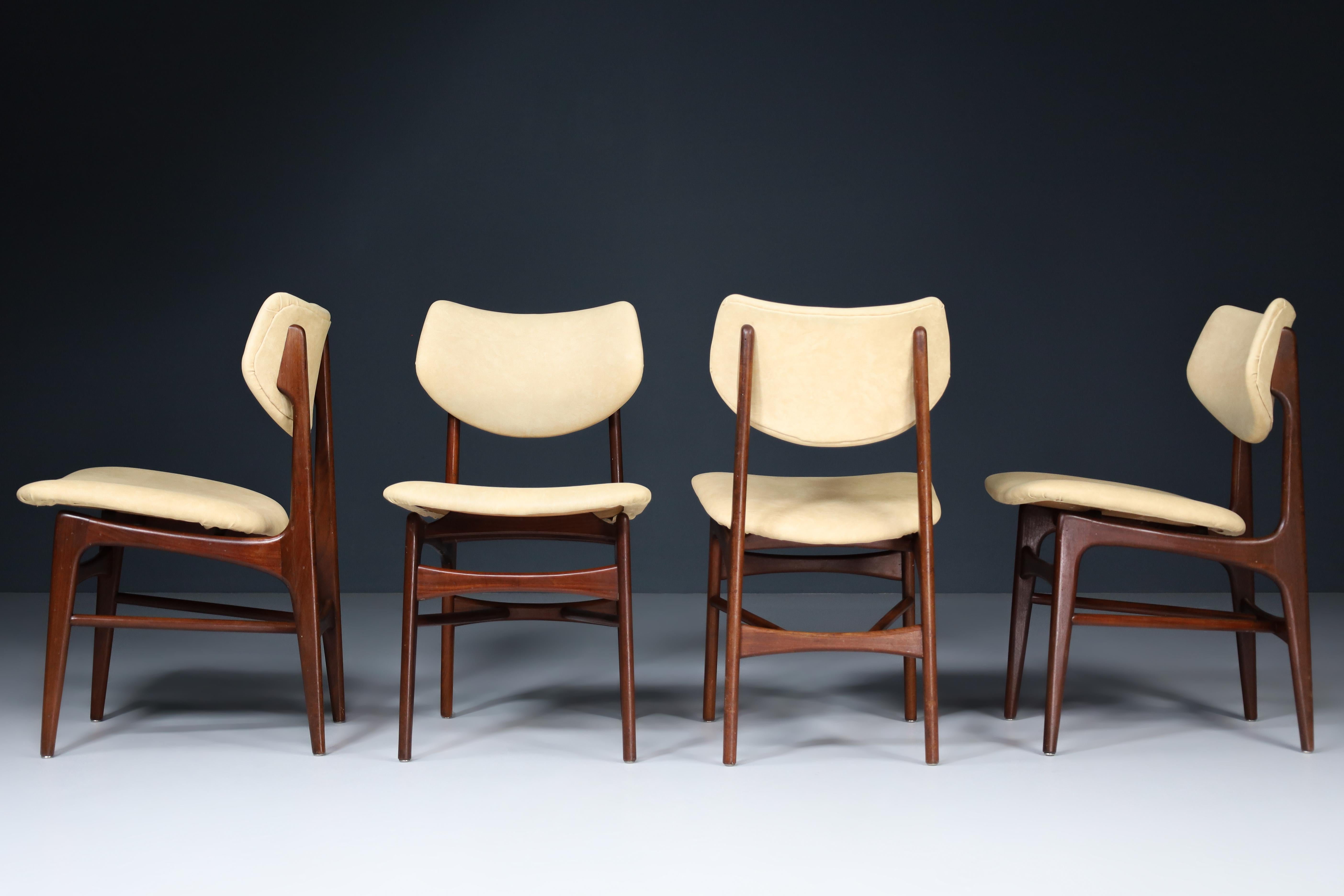Set of 4- teak dining chairs 