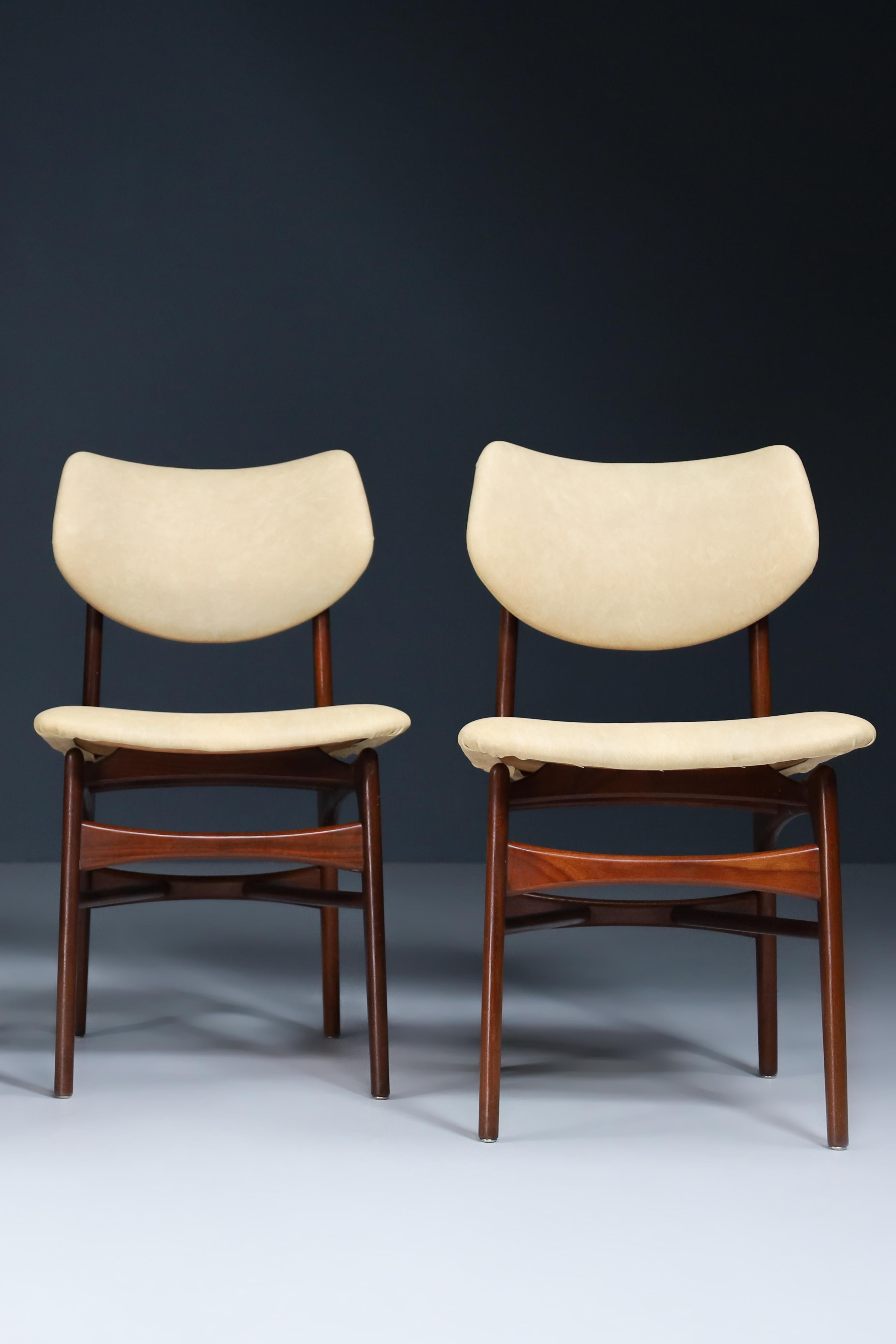 20th Century Louis Van Teeffelen for Wébé Dining Chairs, the Netherlands 1960s For Sale