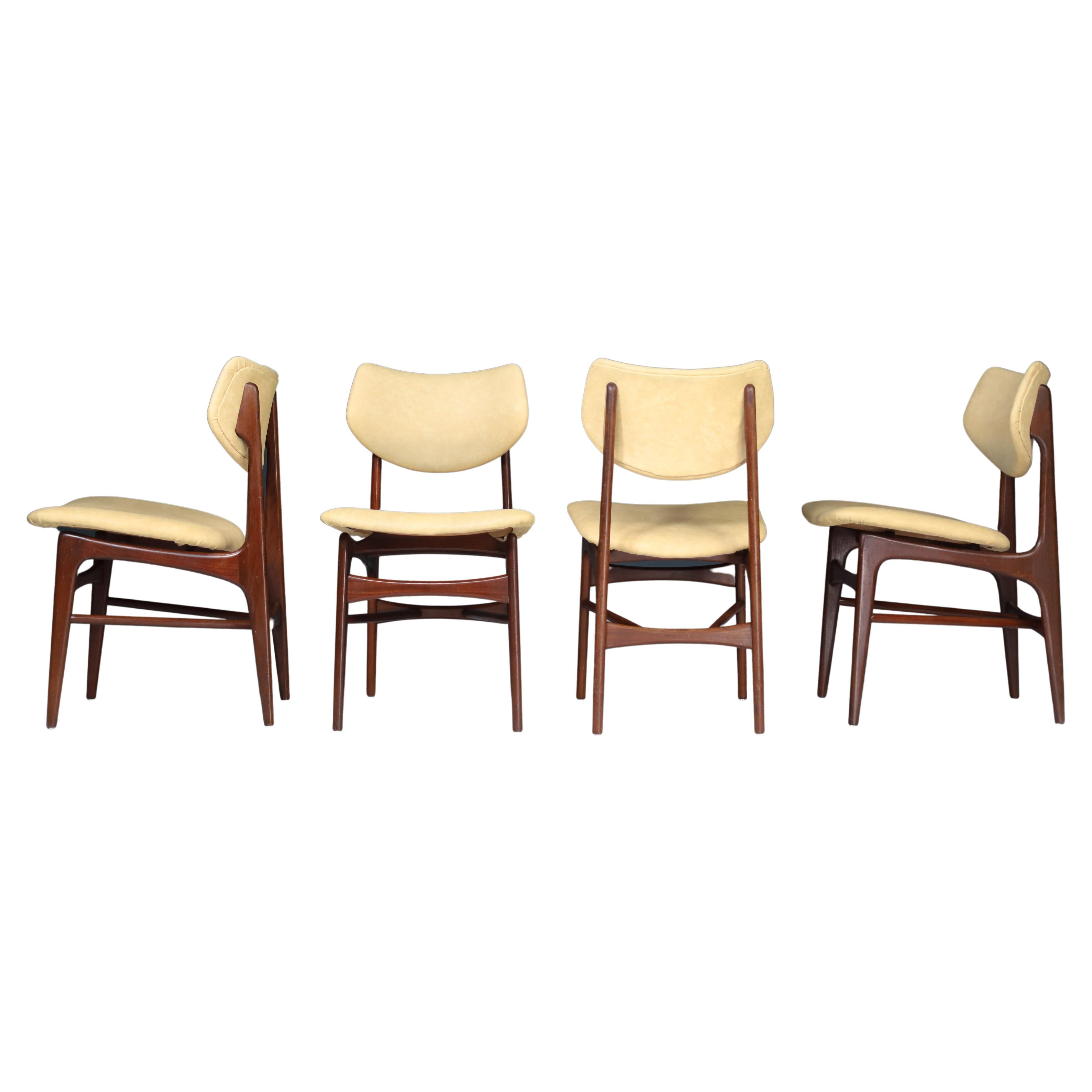 Louis Van Teeffelen for Wébé Dining Chairs, the Netherlands 1960s For Sale