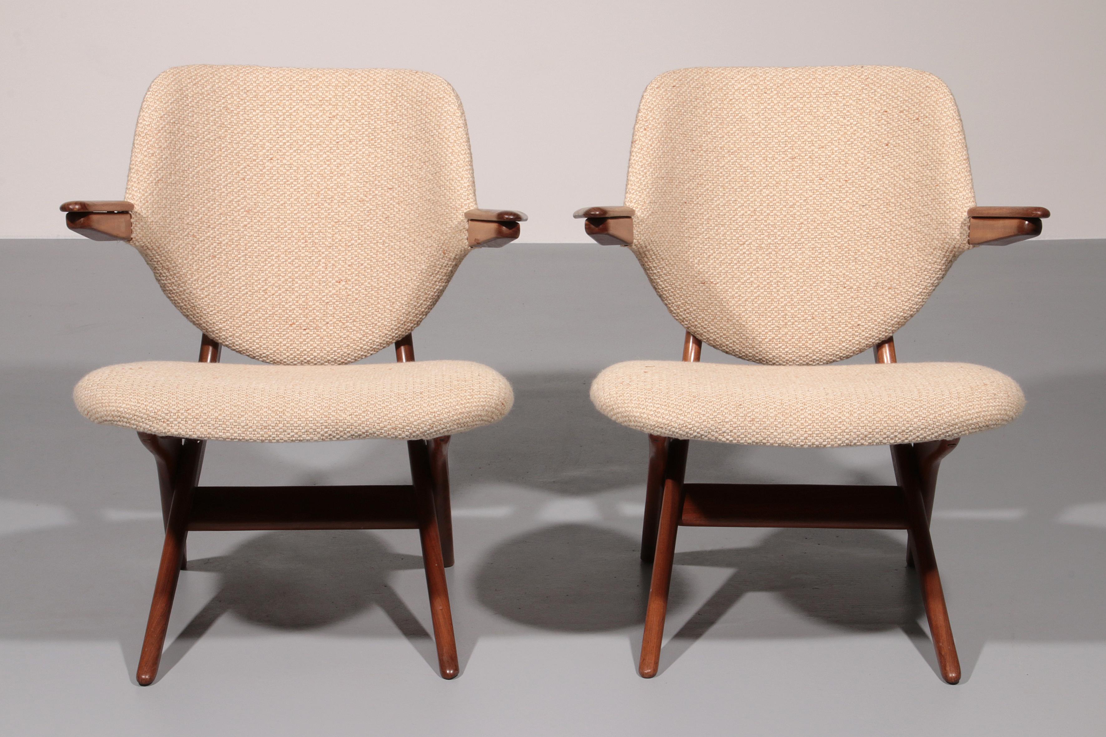 Dutch Louis Van Teeffelen for Webe Easy Chairs 