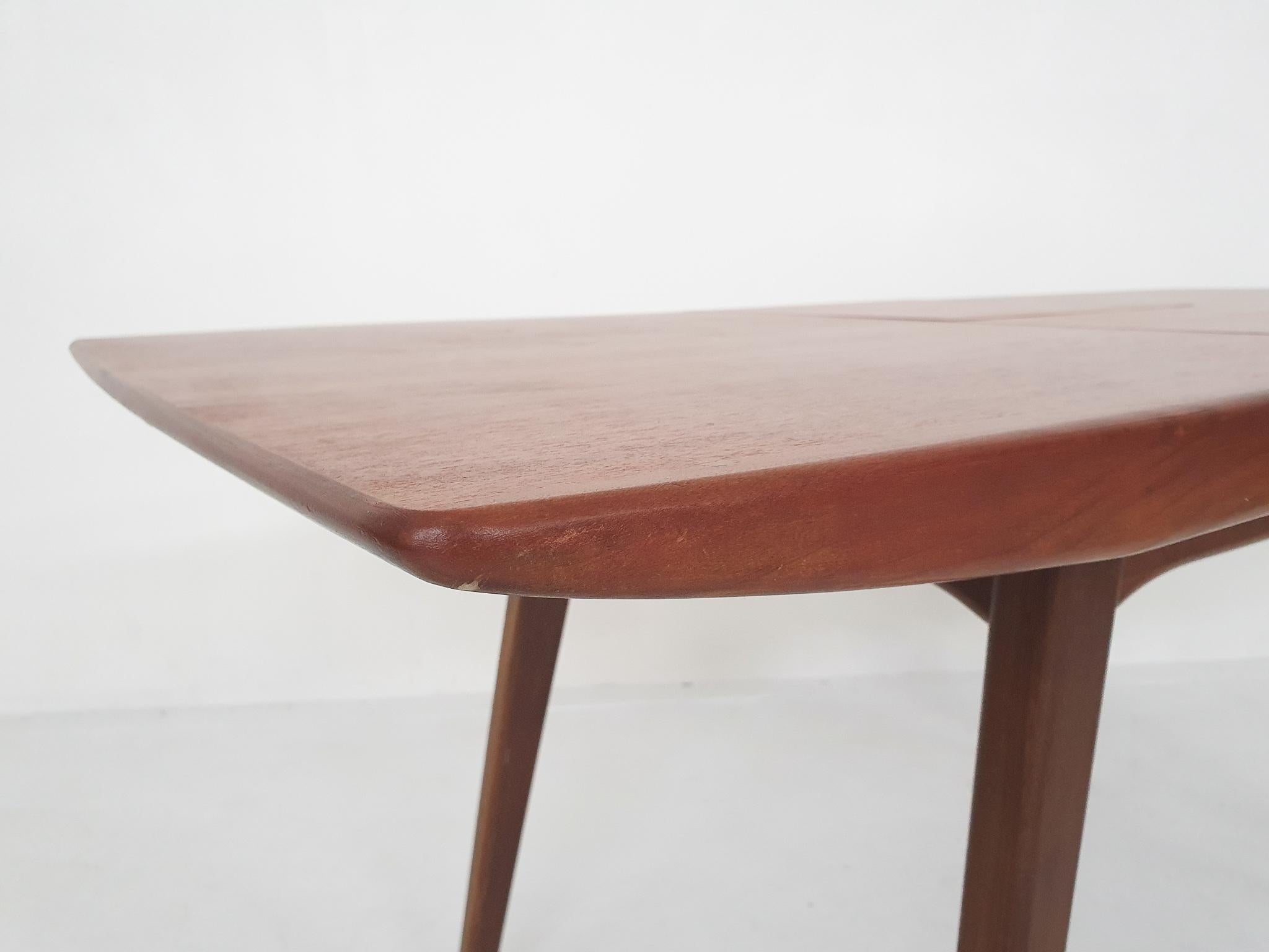 Louis Van Teeffelen for Webe Teak Extendable Dining Table, the Netherlands 1950' 3