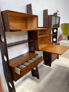 Unité murale ou d'étagère danoise mi-siècle moderne Louis Van Teeffelen pour Webe