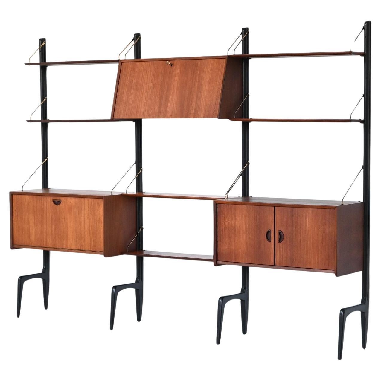 Louis van Teeffelen freestanding wall unit Webe The Netherlands 1960