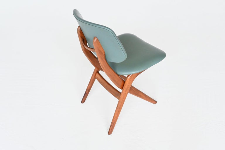 Louis Van Teeffelen Scissor Dining Chairs Webe, the Netherlands, 1960 6