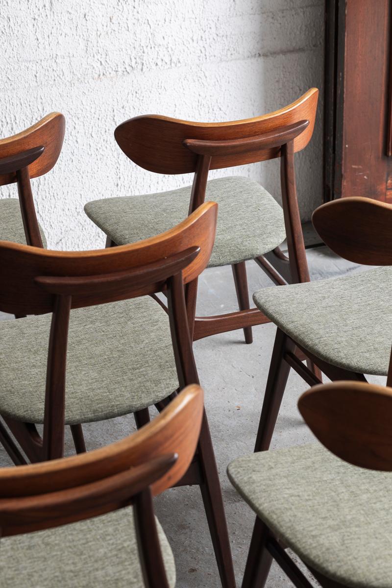 Louis van Teeffelen Set of 10 Dining Chairs Kastrup for Wébé, Holland, 1960s 3