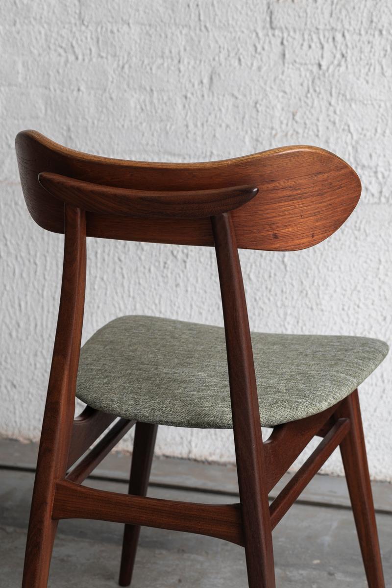 Louis van Teeffelen Set of 10 Dining Chairs Kastrup for Wébé, Holland, 1960s 8