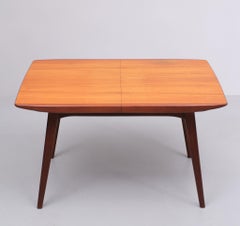 Louis van Teeffelen Teak extendable dining table  1960s