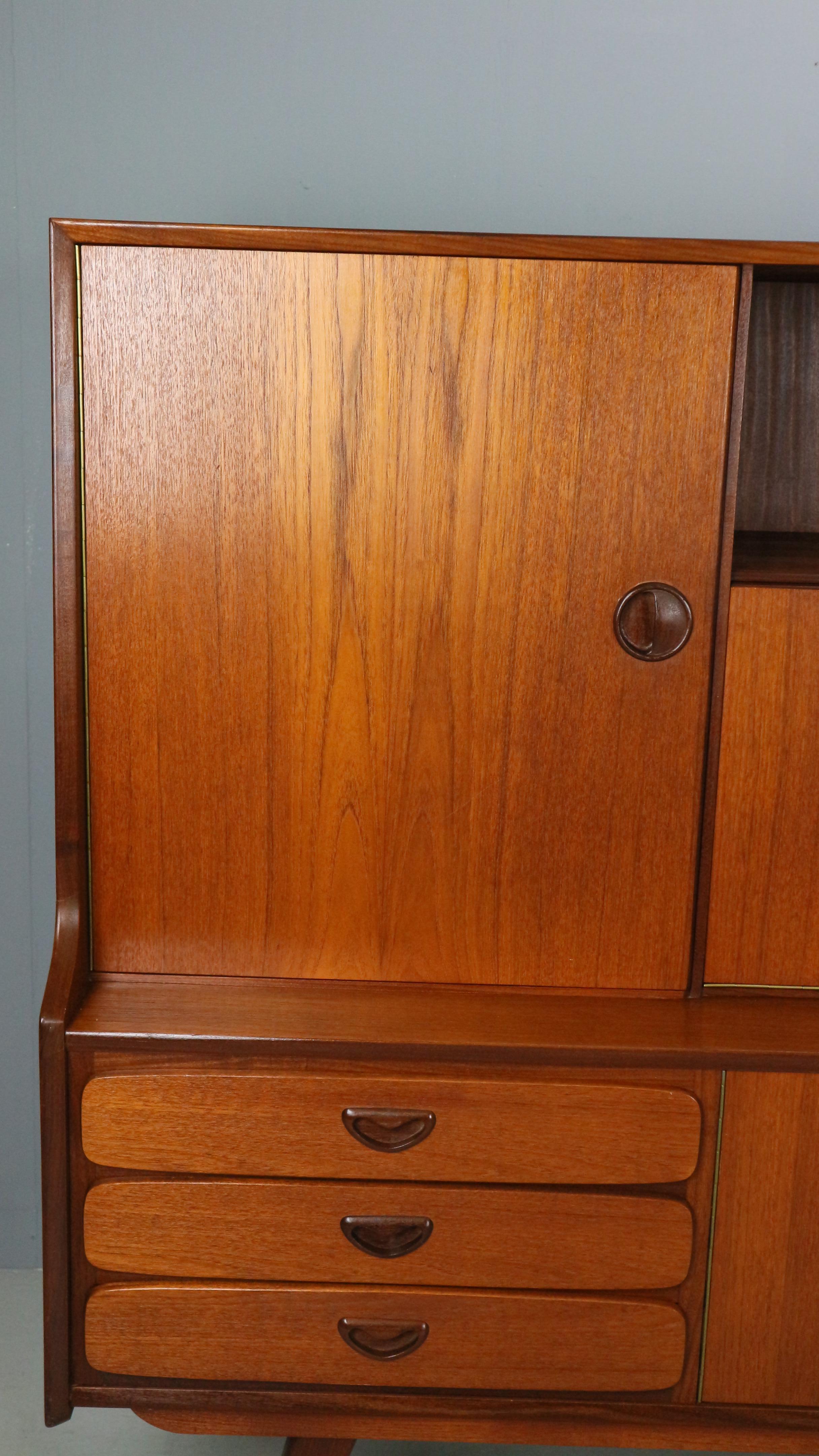 Credenza in teak Louis Van Teeffelen per WéBé, anni '60 7