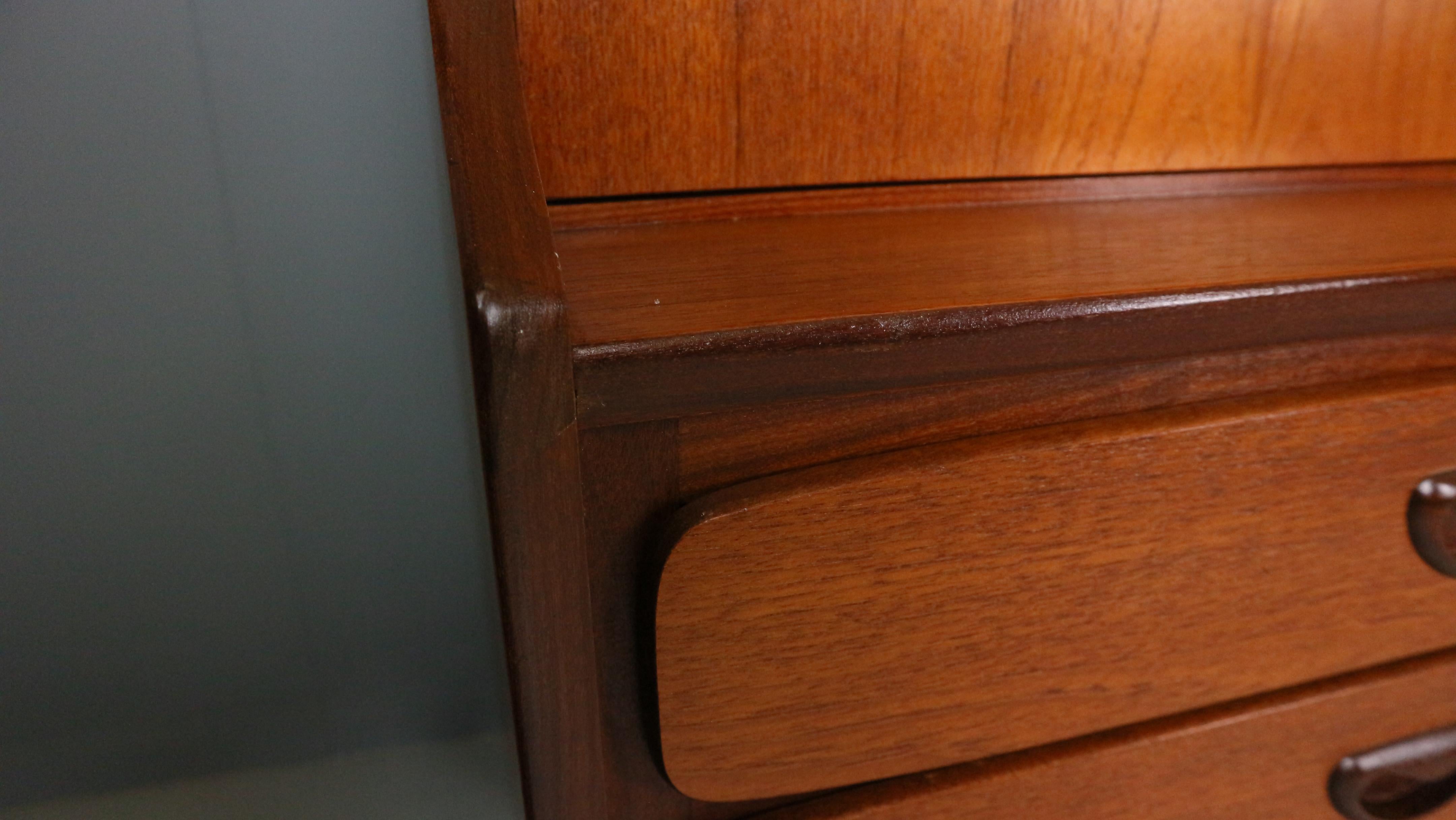 Credenza in teak Louis Van Teeffelen per WéBé, anni '60 9