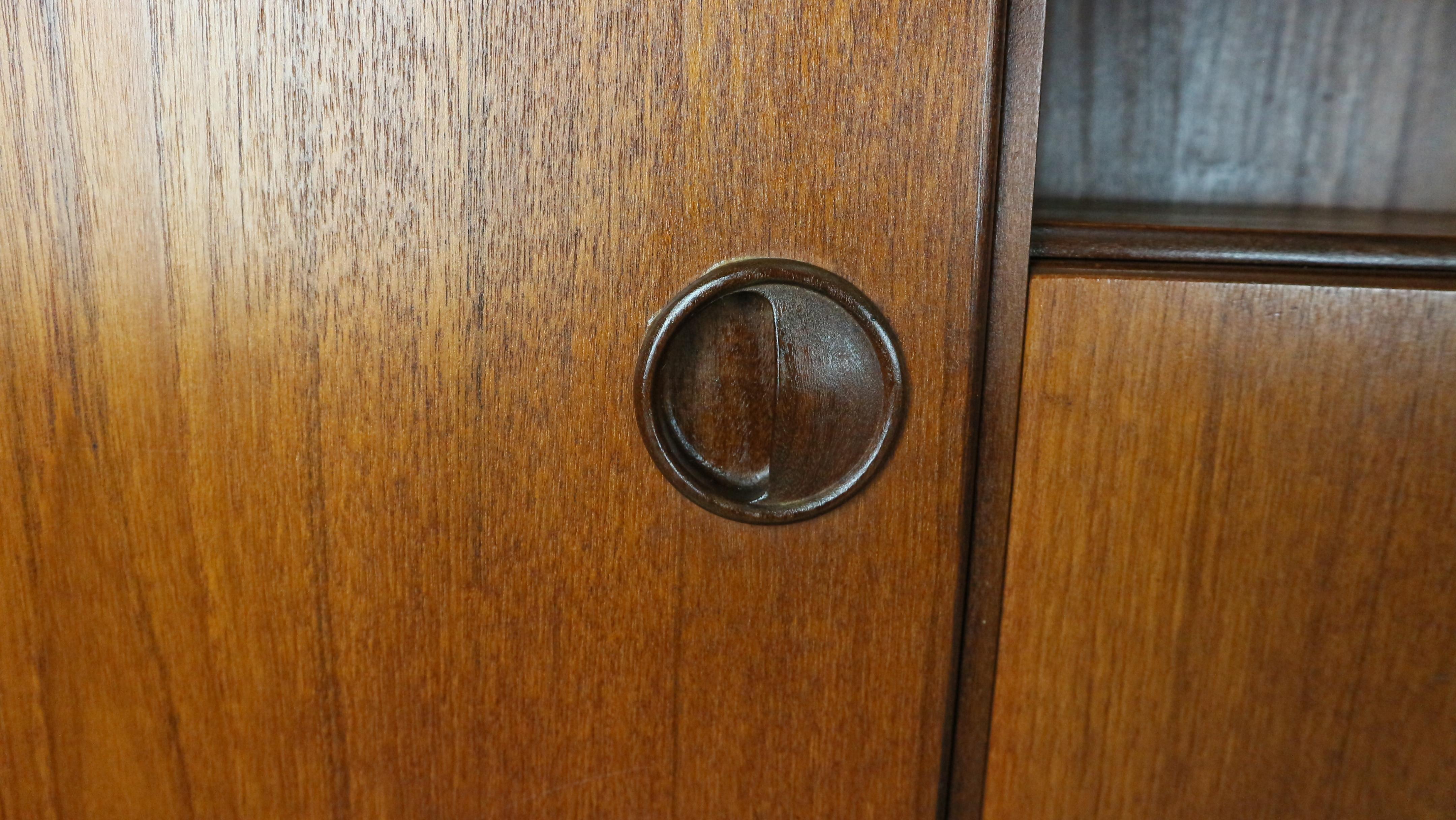Teak Credenza in teak Louis Van Teeffelen per WéBé, anni '60
