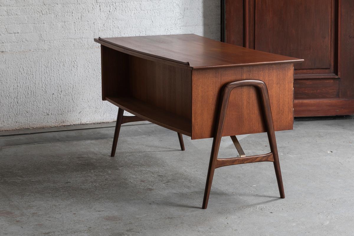 Louis Van Teeffelen Schreibtisch für Wébé, Niederländisches Design, 1960er Jahre 10