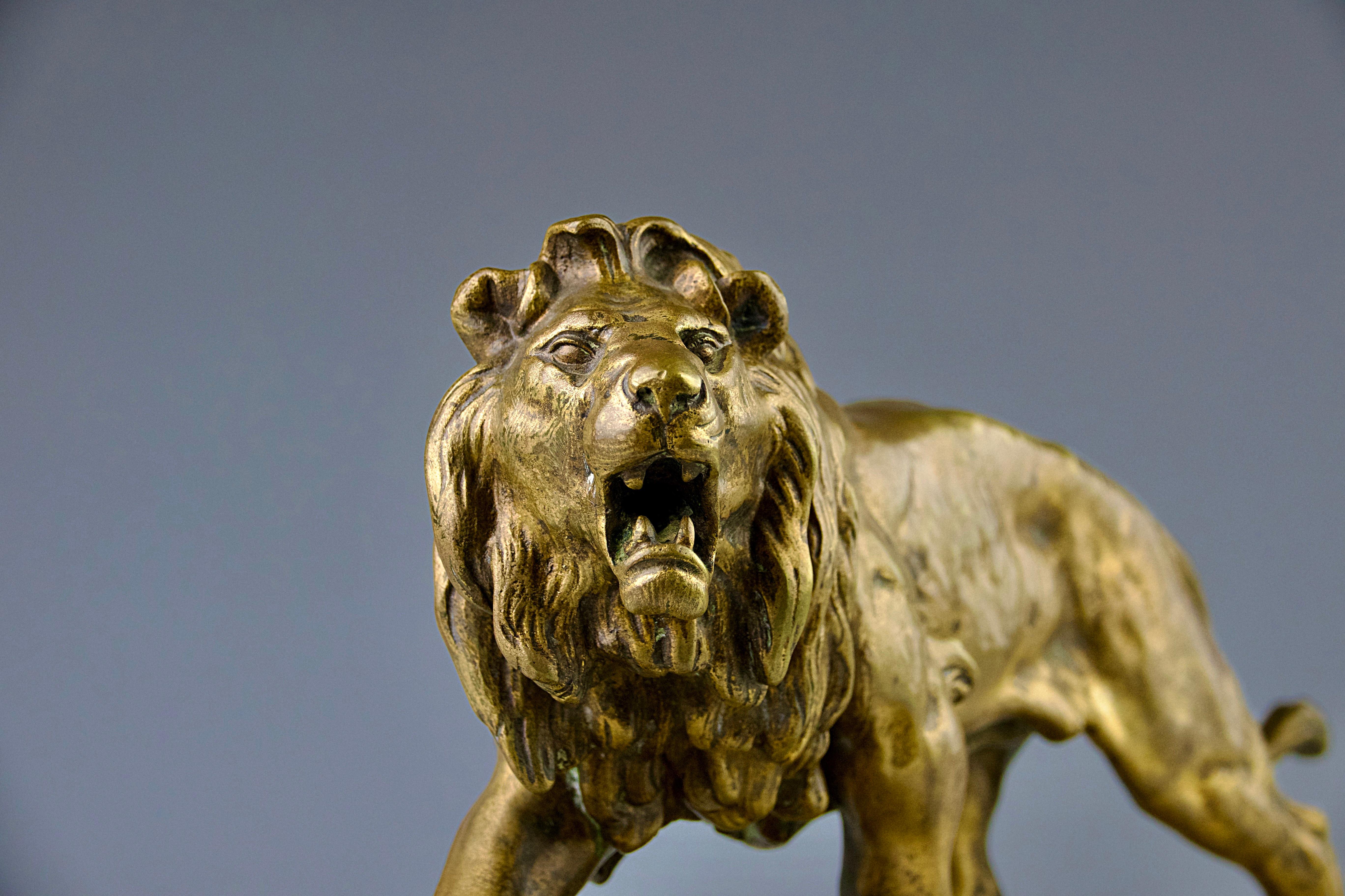 French Louis Vidal (1831-1892),  Roaring Lion, France For Sale