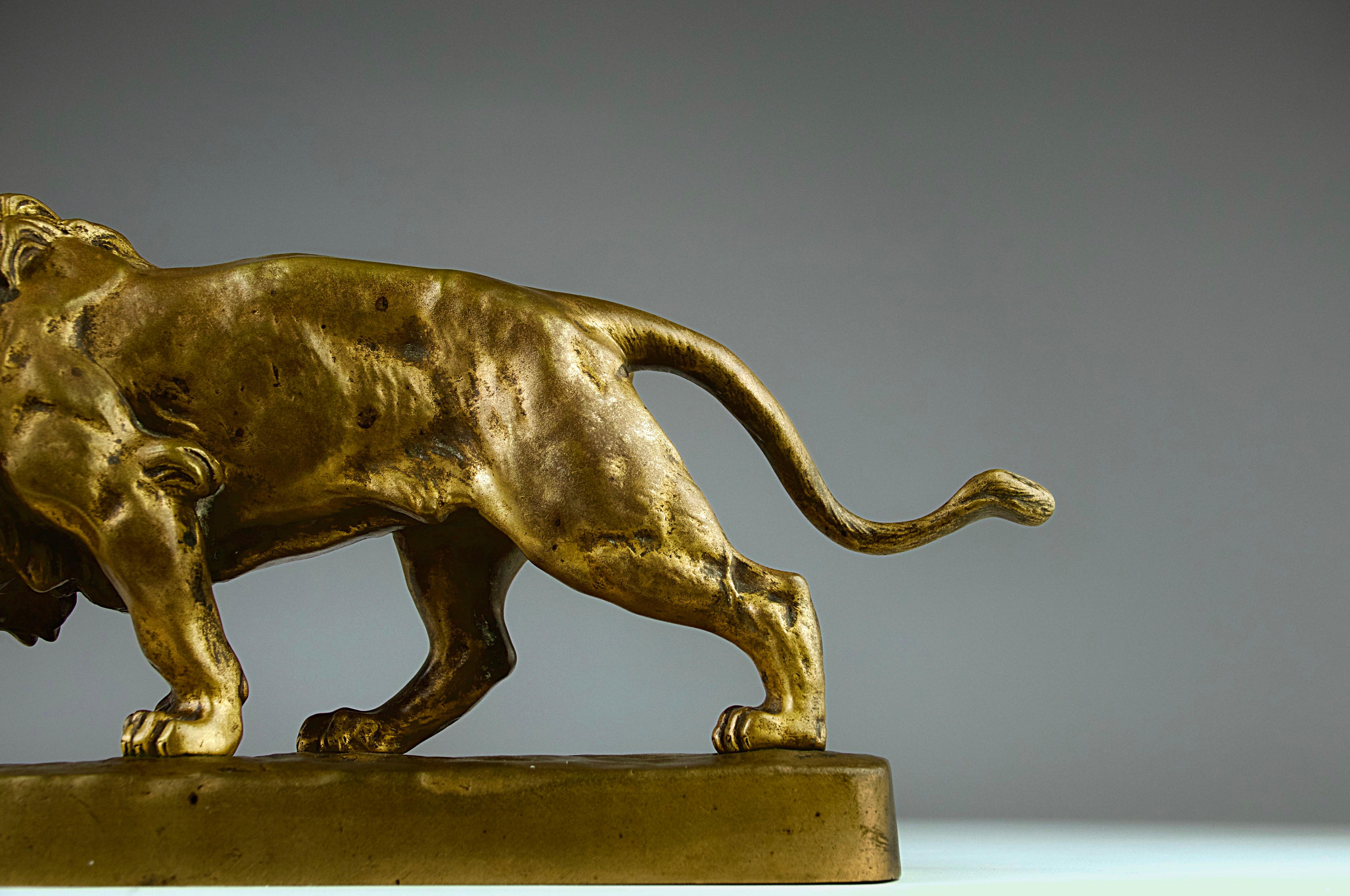 Louis Vidal (1831-1892),  Roaring Lion, France Bon état - En vente à PARIS, FR
