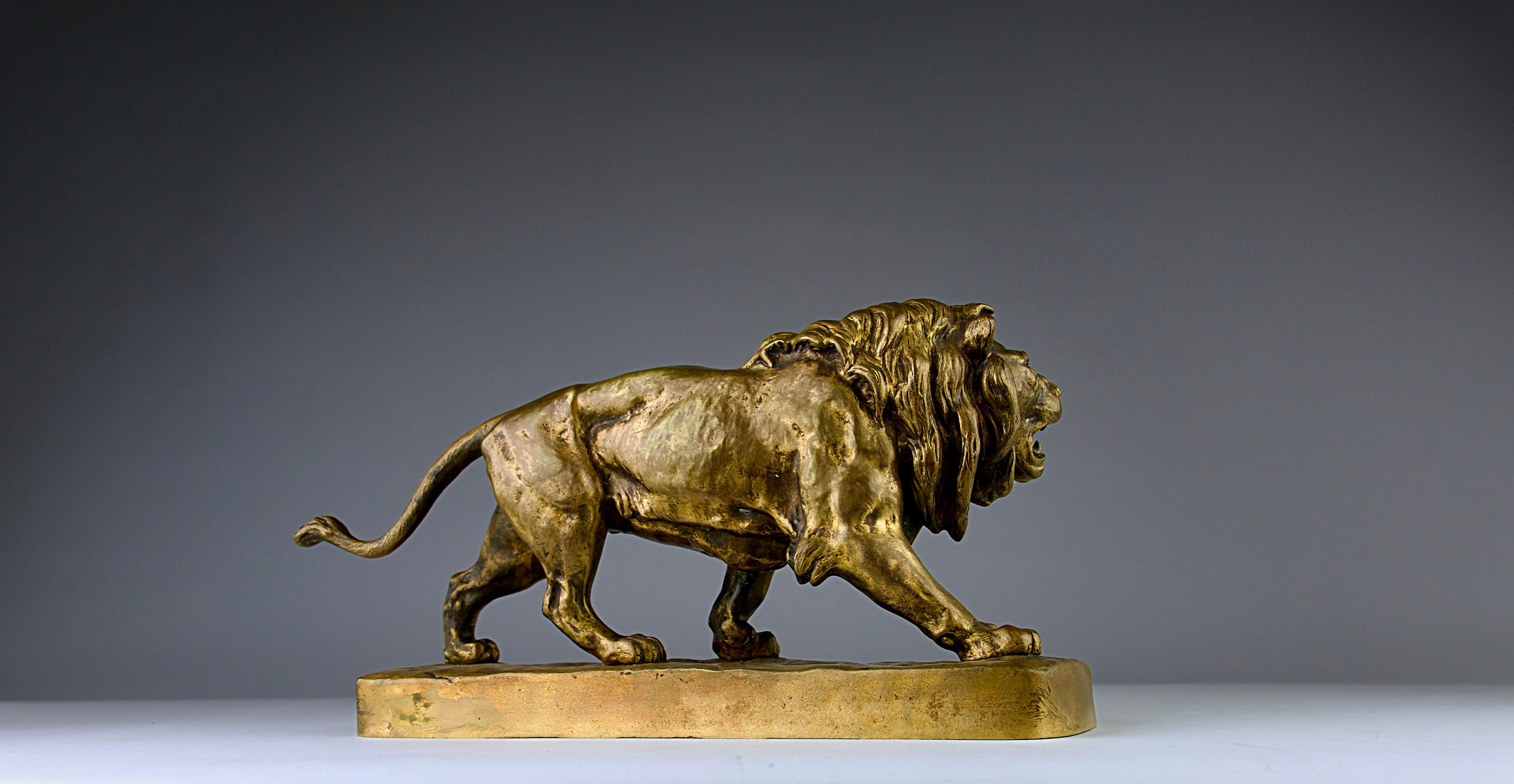 Louis Vidal (1831-1892),  Roaring Lion, France For Sale 1