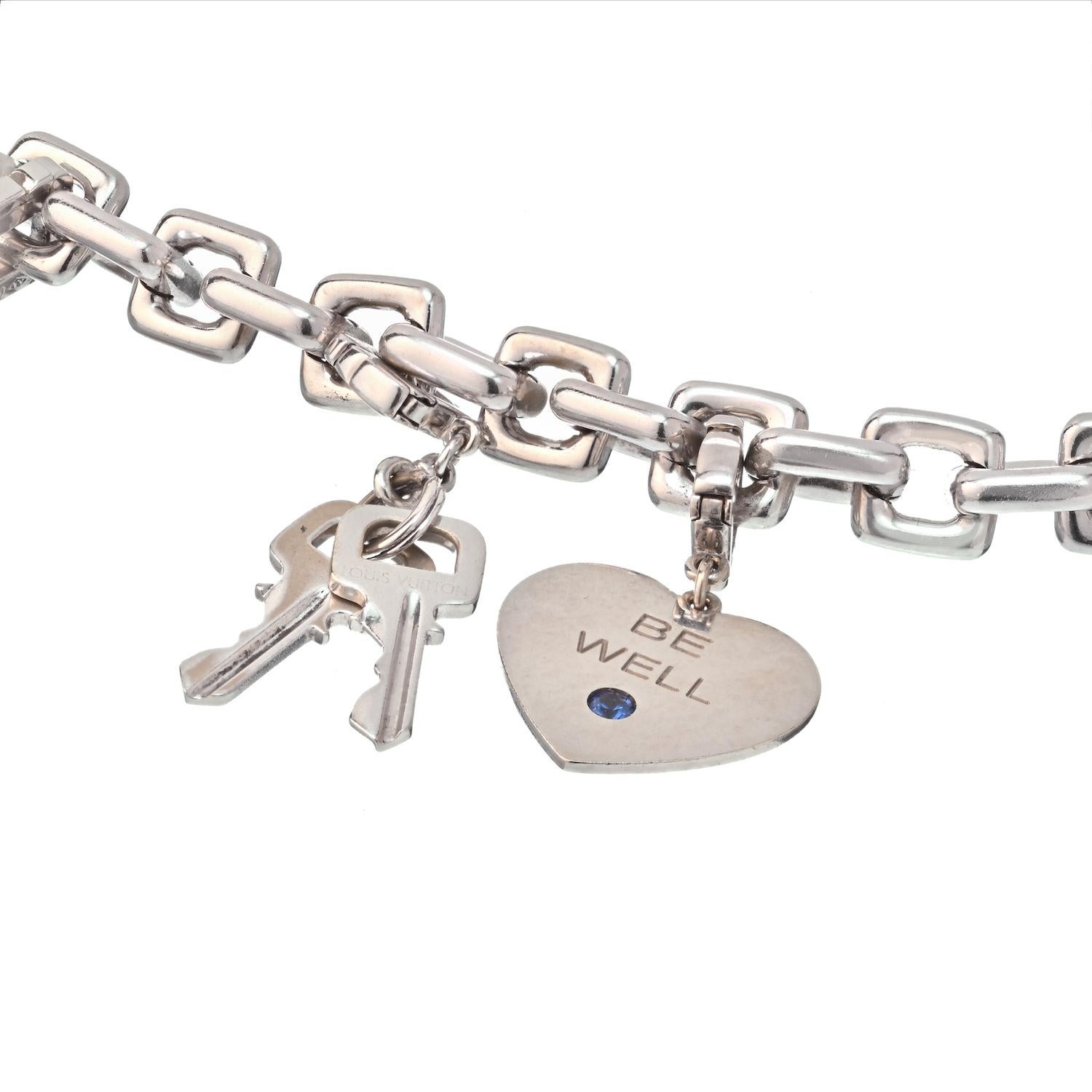 louis vuitton gold charm bracelet