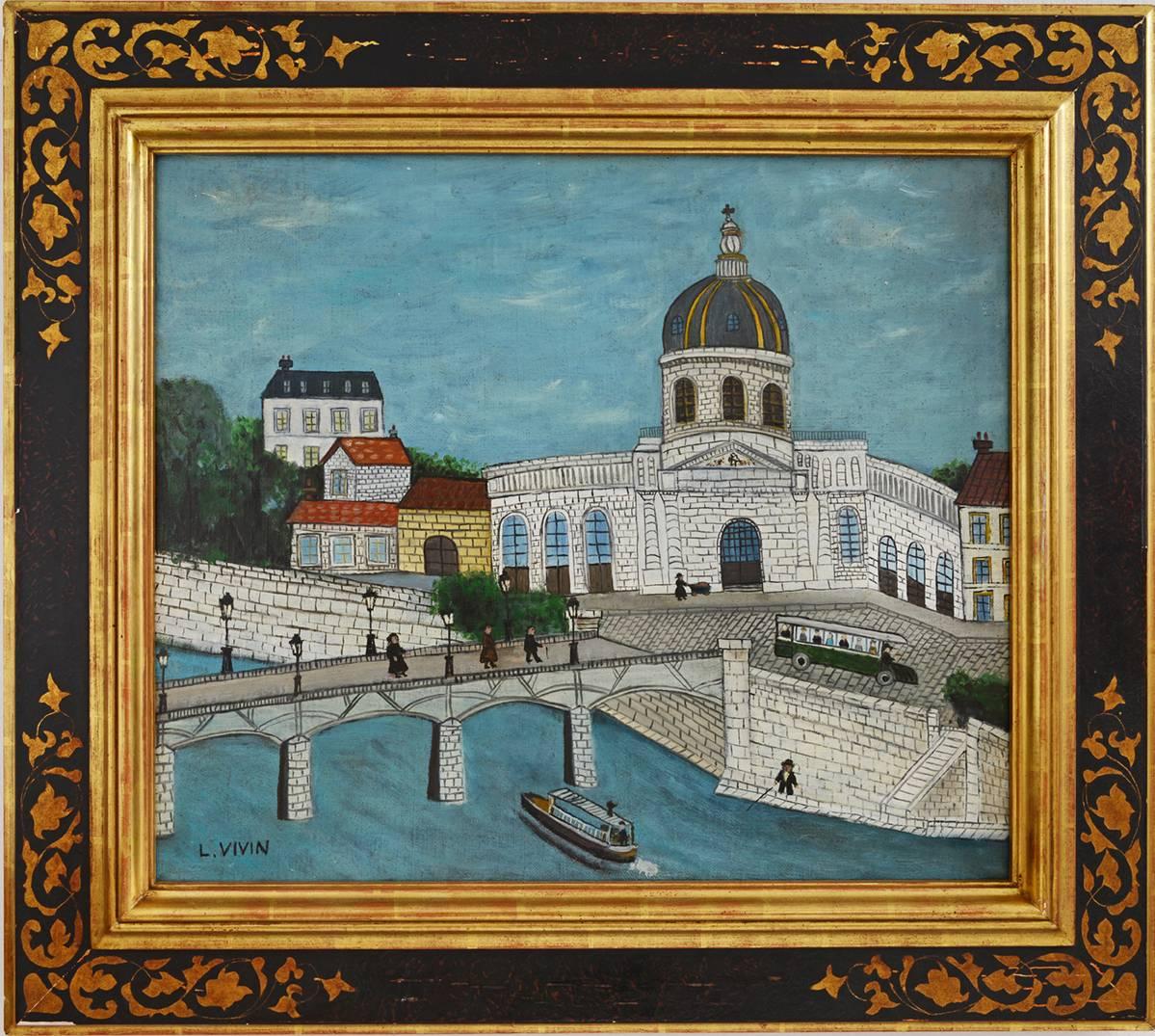 Louis Vivin Landscape Painting - Le Pont Des Arts
